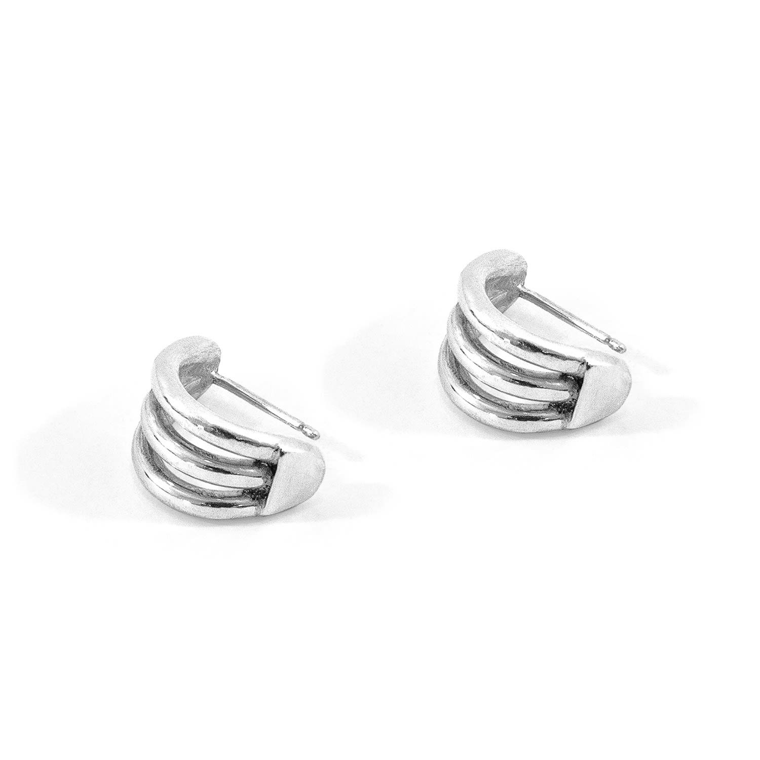 Women’s Bondi Surf Silver Earring Studs Anchor & Crew