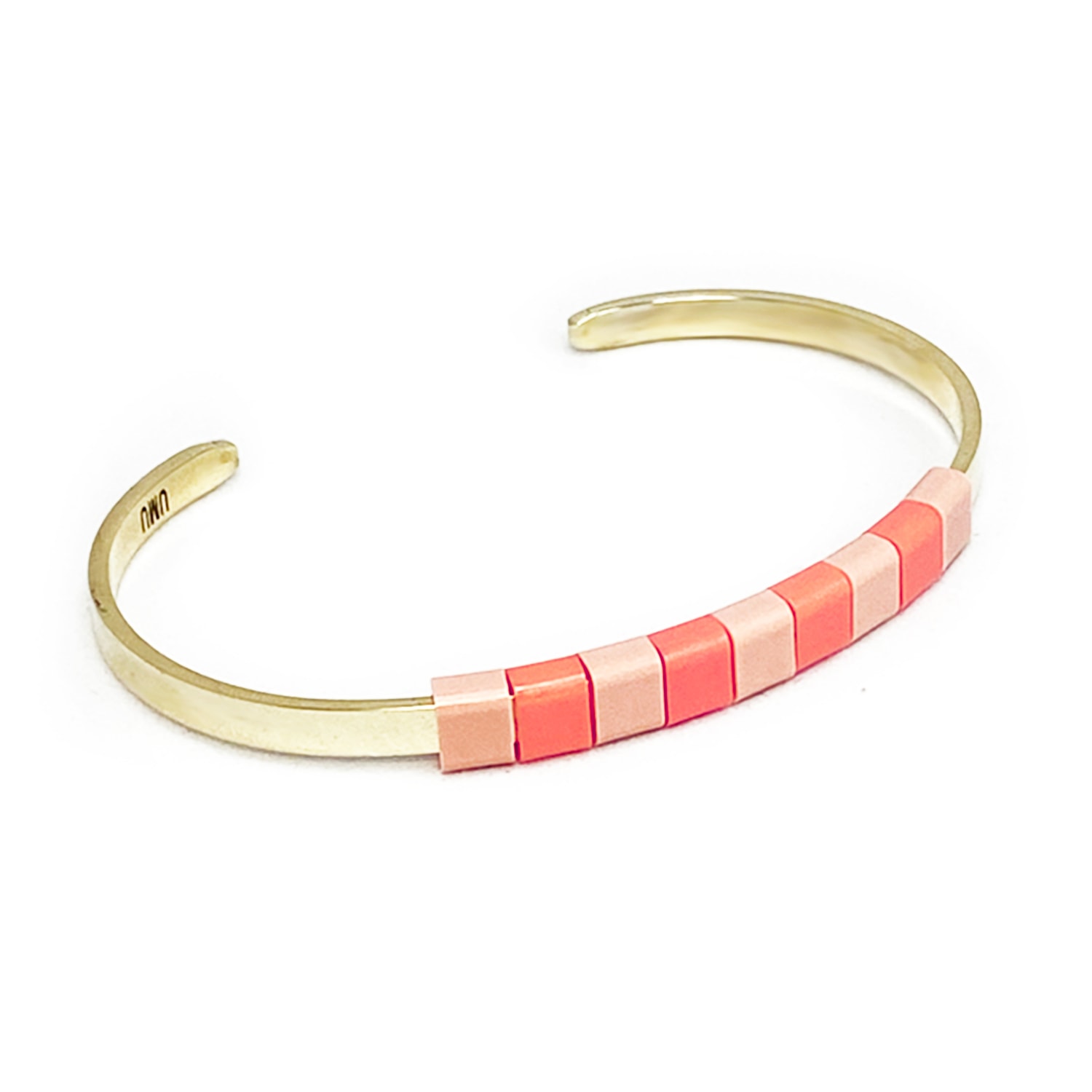 Women’s Pink / Purple / Yellow Baekke Brass Bracelet - Sunset