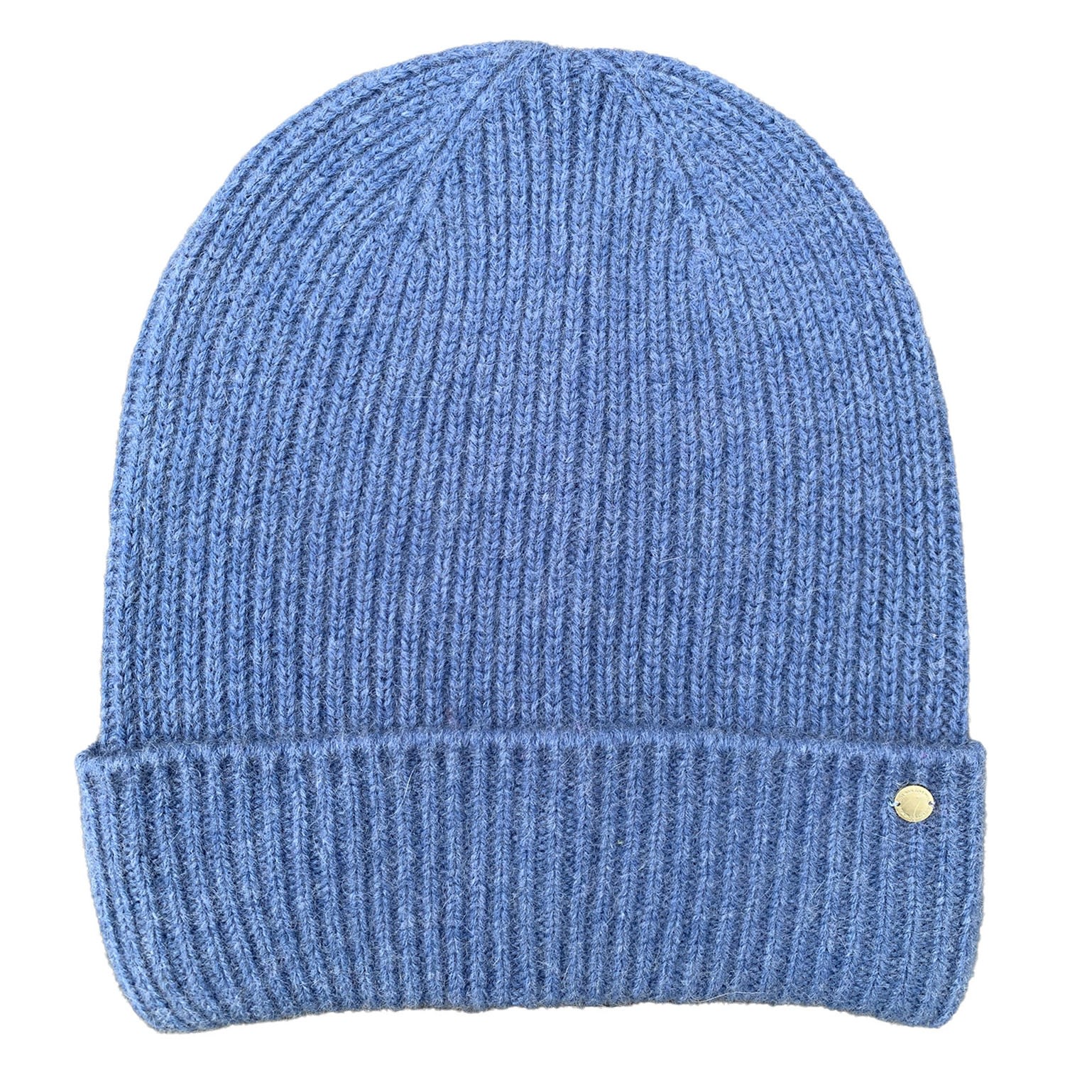 Women’s "Holly" Rib Knitted Cashmere Hat - Blue One Size Tirillm