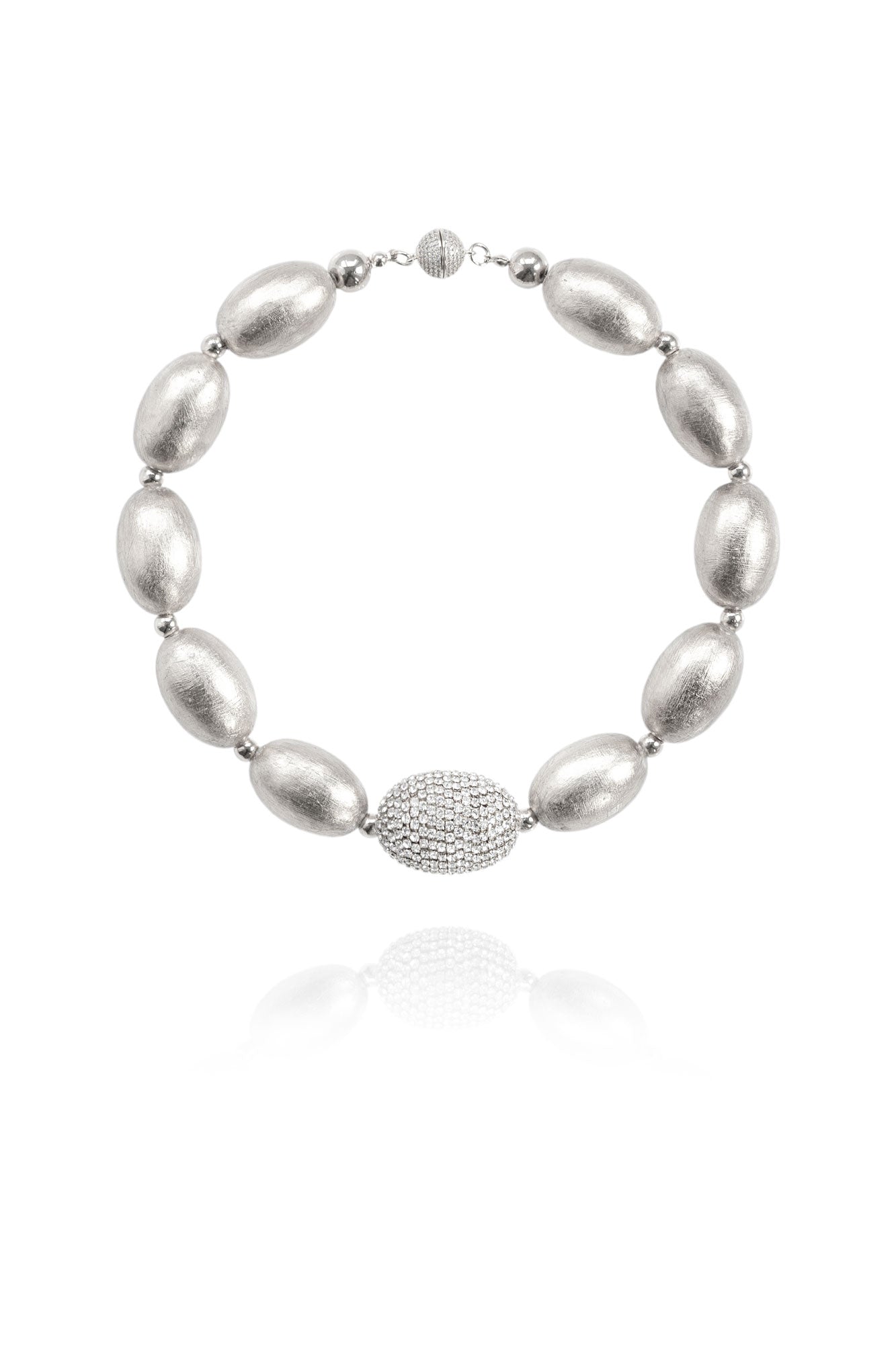 Women’s Chérie Necklace In Silver Sheen Saule Label