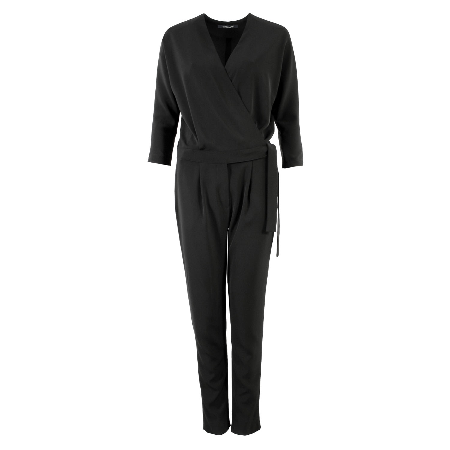 Women’s Regina Pitch Black Jumpsuit Extra Small Vikiglow