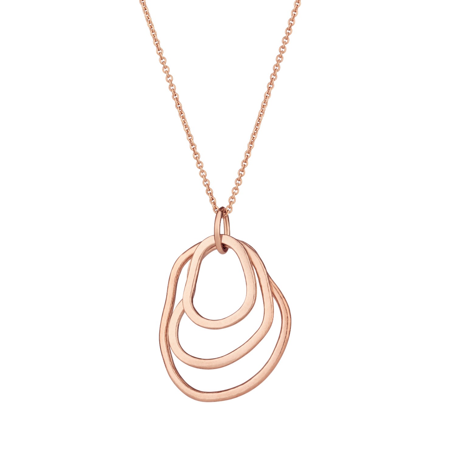 Women’s Rose Gold Plated Fine Organic Family Necklace Posh Totty Designs