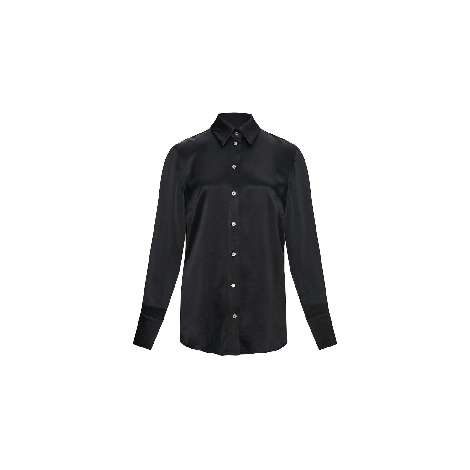 Women’s Satin Blouse - Black Medium PliÃ©