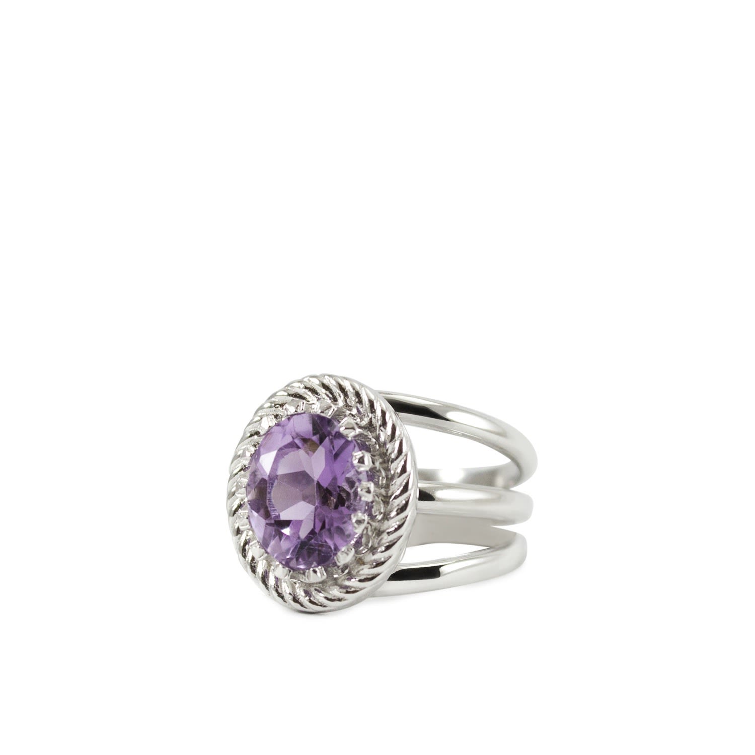 Women’s Pink / Purple Luccichio Amethyst Ring Vintouch Italy