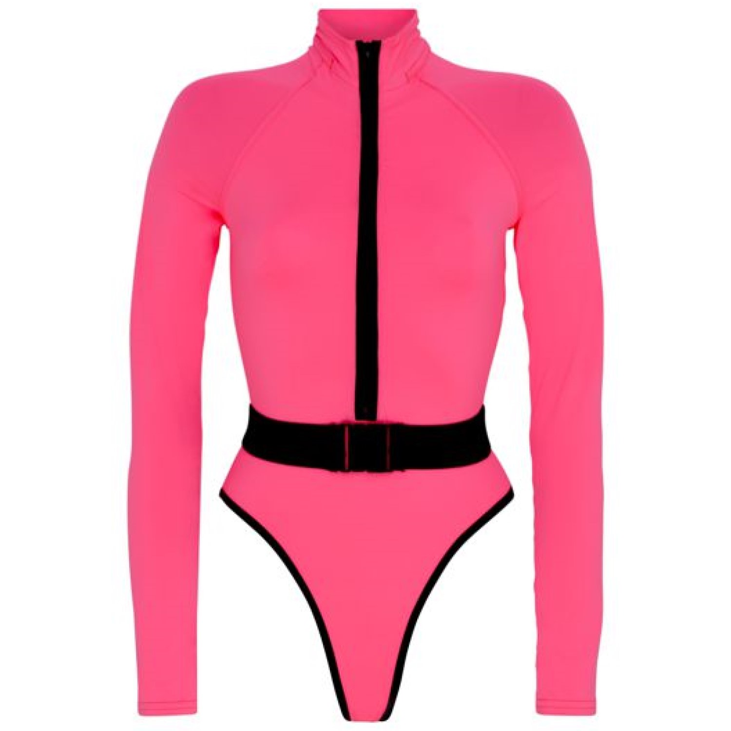 Women’s Pink / Purple Surf-Up Neon Pink Swimsuit Extra Small Noire Swimwear