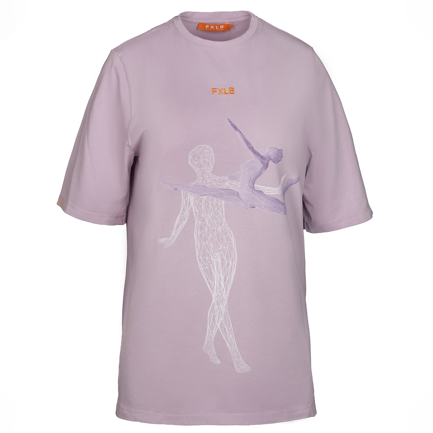 Women’s Pink / Purple Unisex Lavander T-Shirt "Beauty Is Movement" Small Foxylab New York