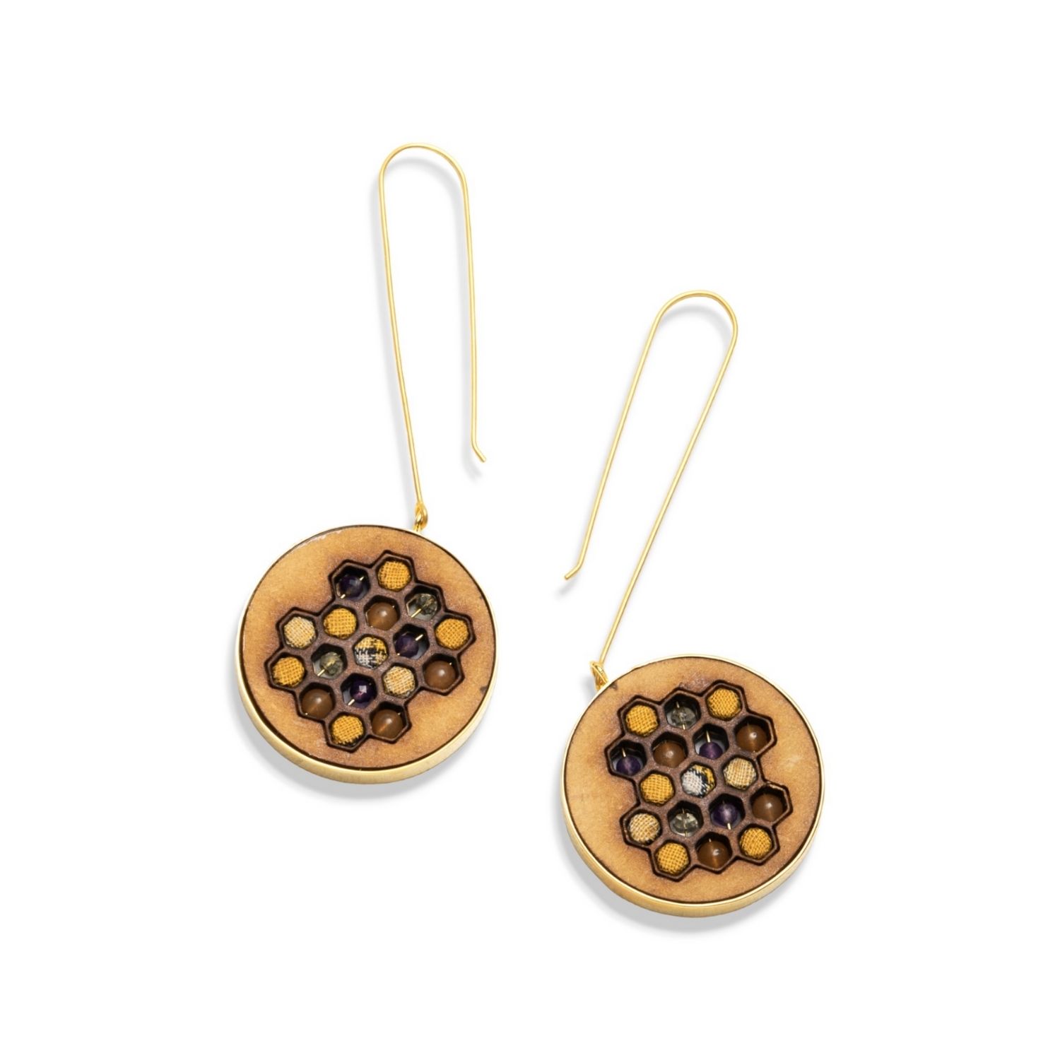 Women’s Gold / Brown Haira Earrings Nectar Nectar