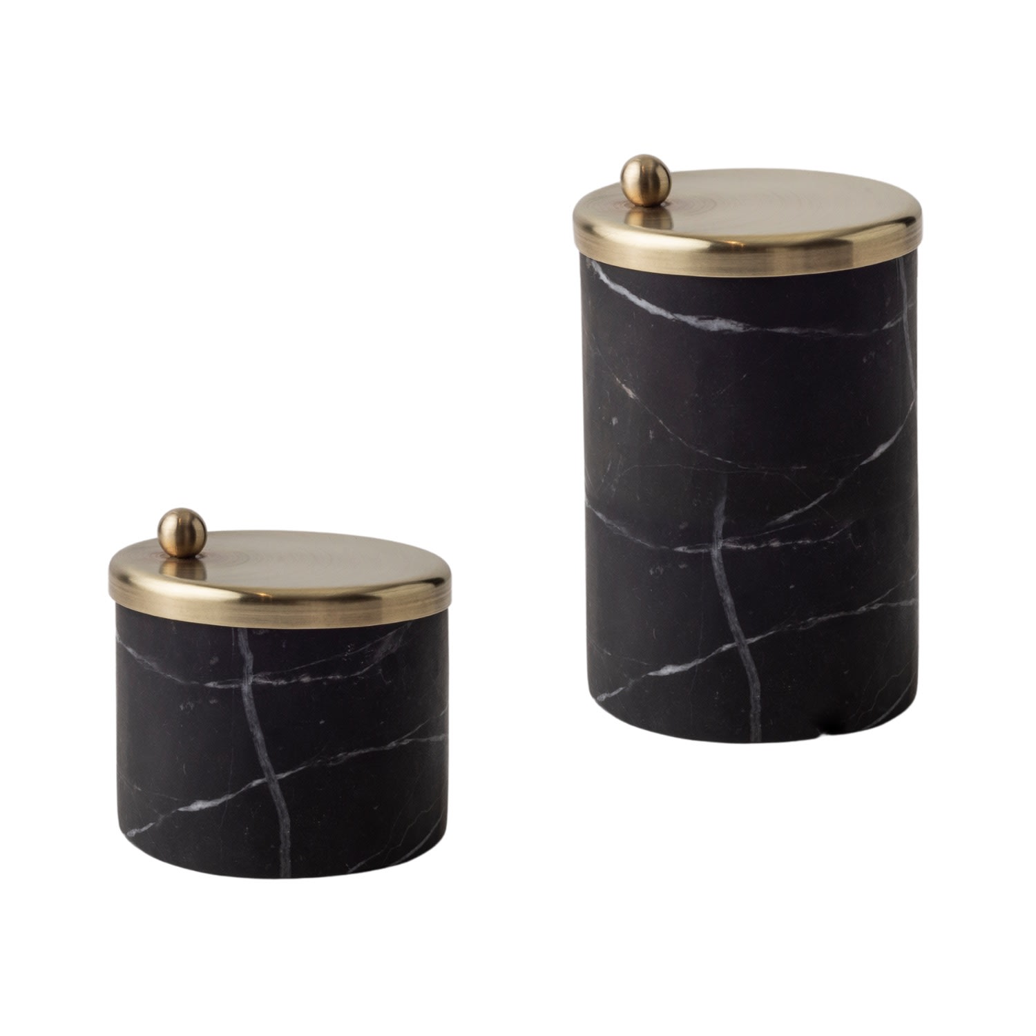 Tumblr Black Marble And Brass Container Set . Bruci Editora De Diseo