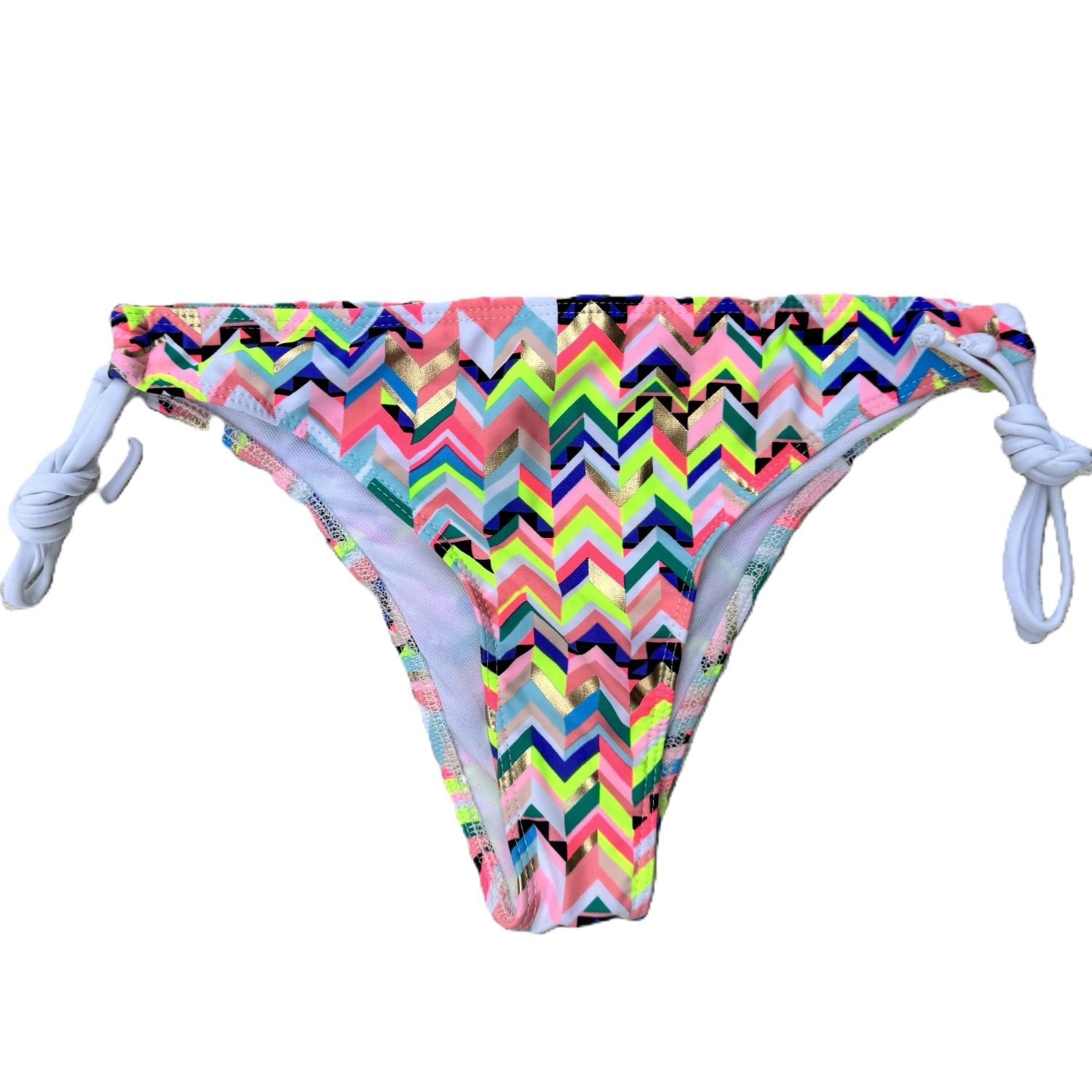 Brasini Swimwear Women S Natalie Tie Side Bikini Bottom Ipanema Print In Yellow Modesens