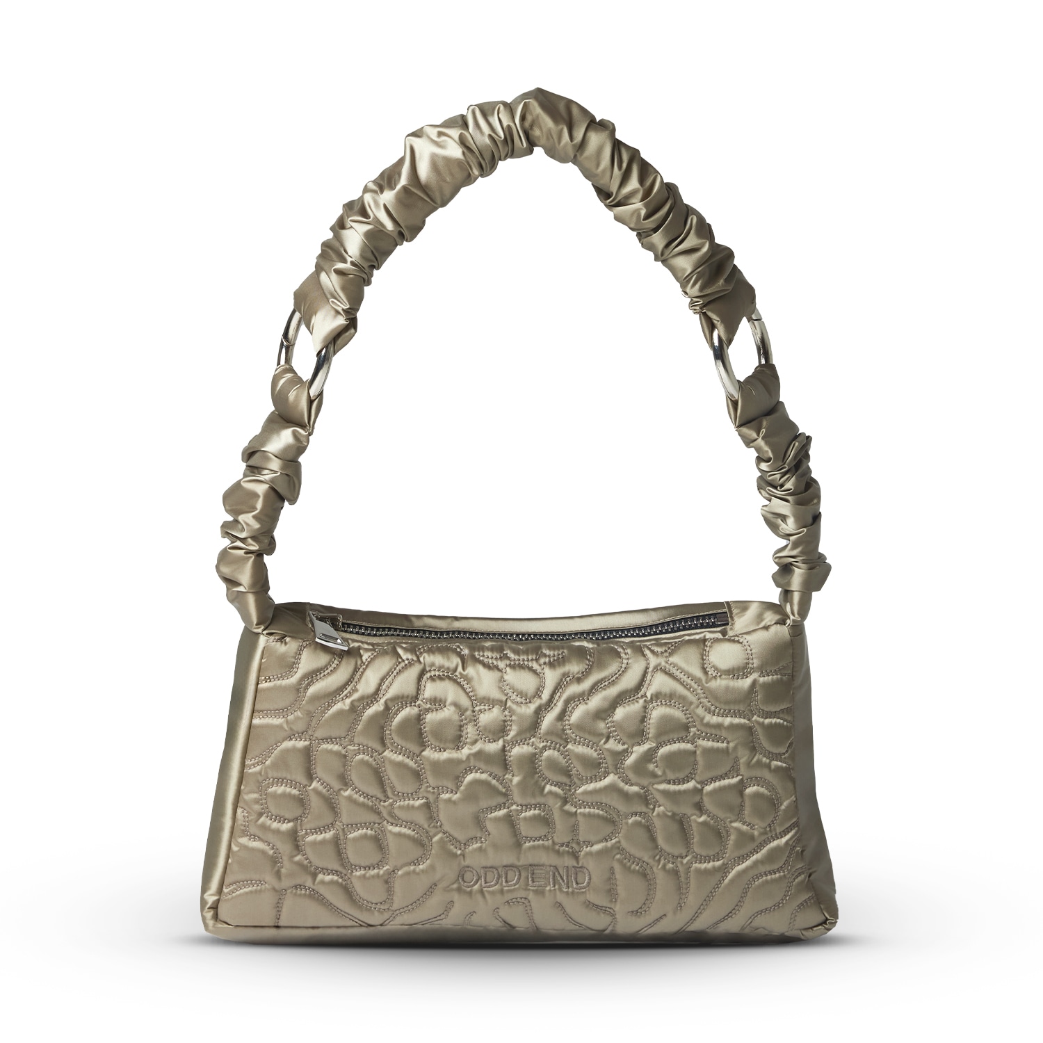 Women’s Silver / Neutrals Ring Shoulder Bag - Silver Beige Odd End Studio