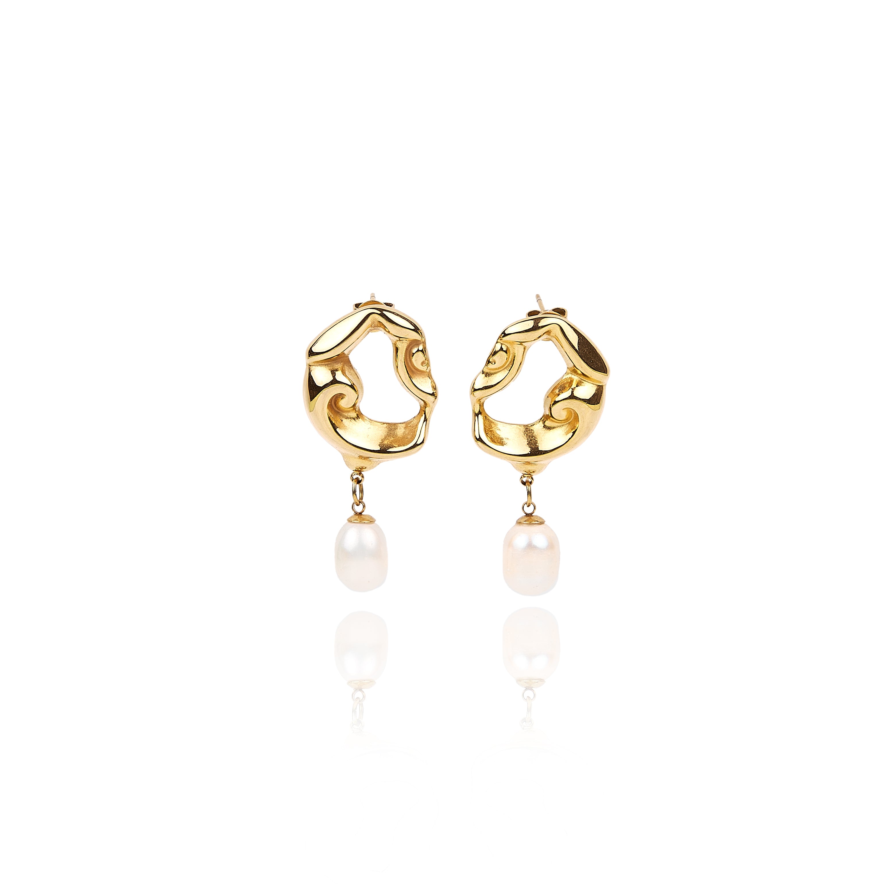 Women’s Gold Roma Earrings Tseatjewelry