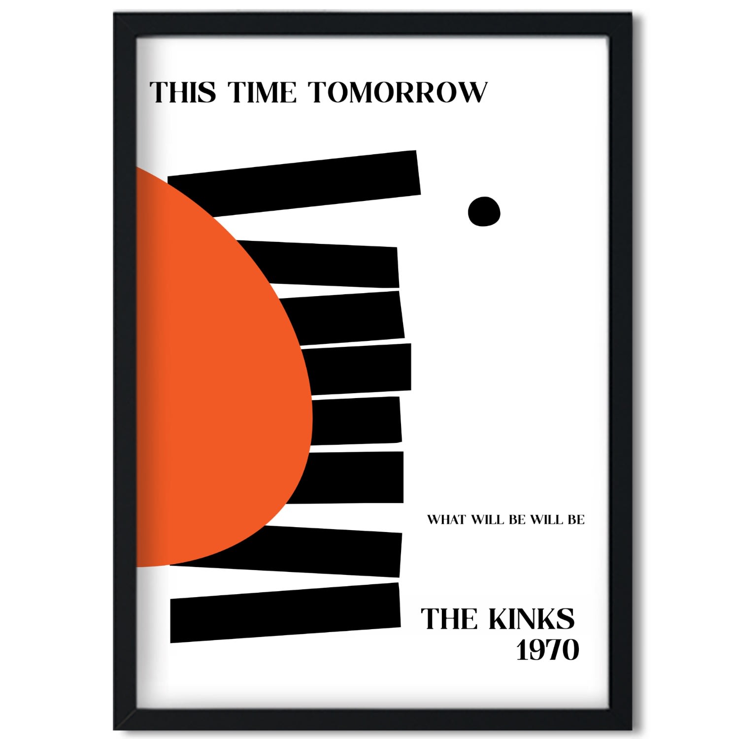 This Time Tomorrow The Kinks Inspired Abstract Giclée Art Print A2 Fanclub