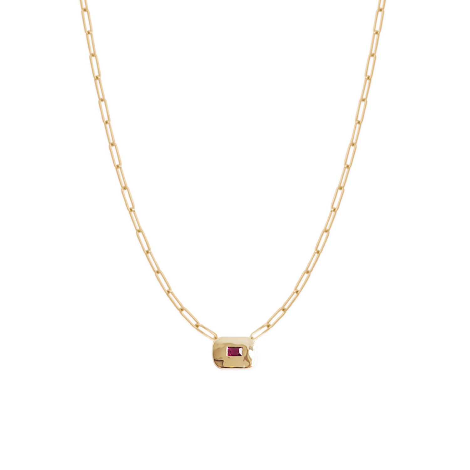 Women’s Gold / Red Sofi Ruby Necklace Rosario Navia