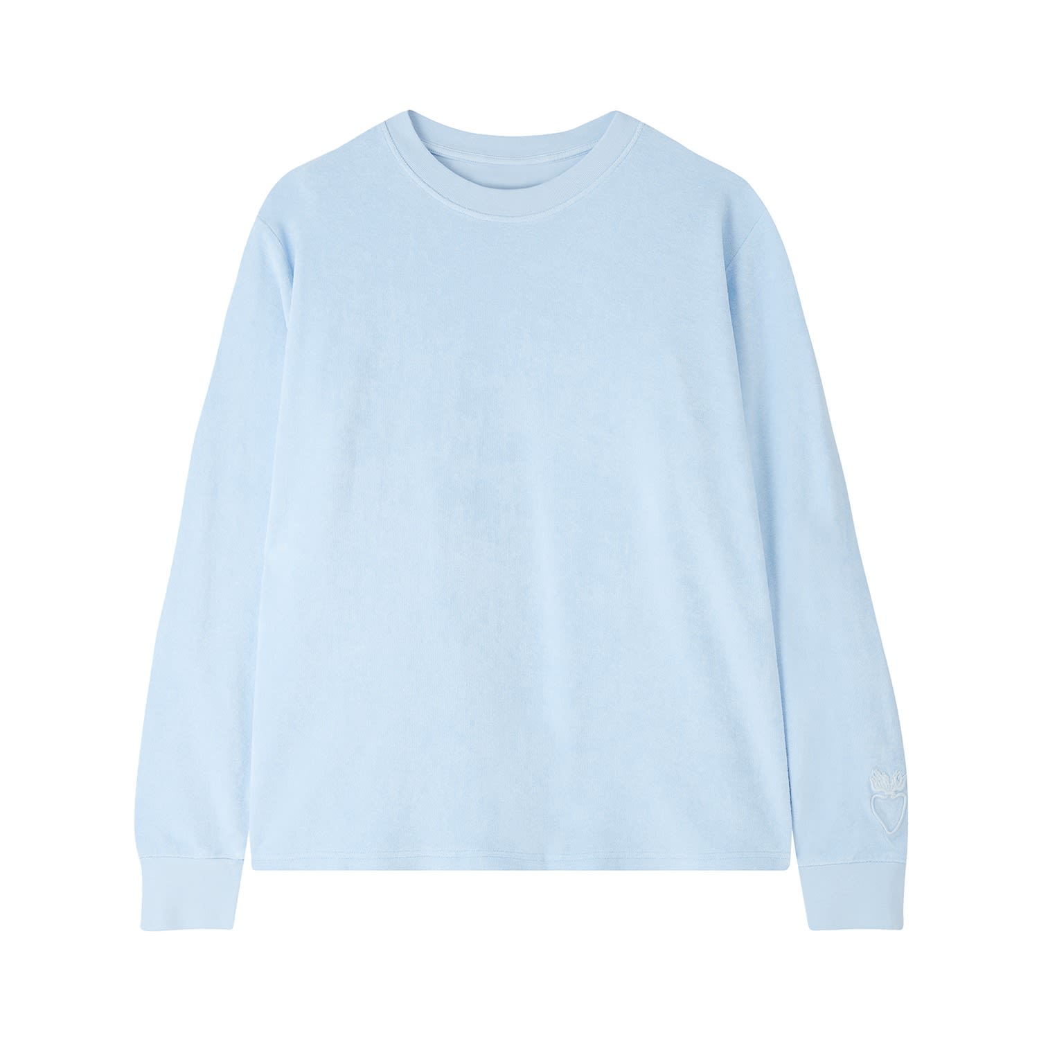 Women’s Organic Terry Long-Sleeve - Sky Blue Medium Planet Loving Company