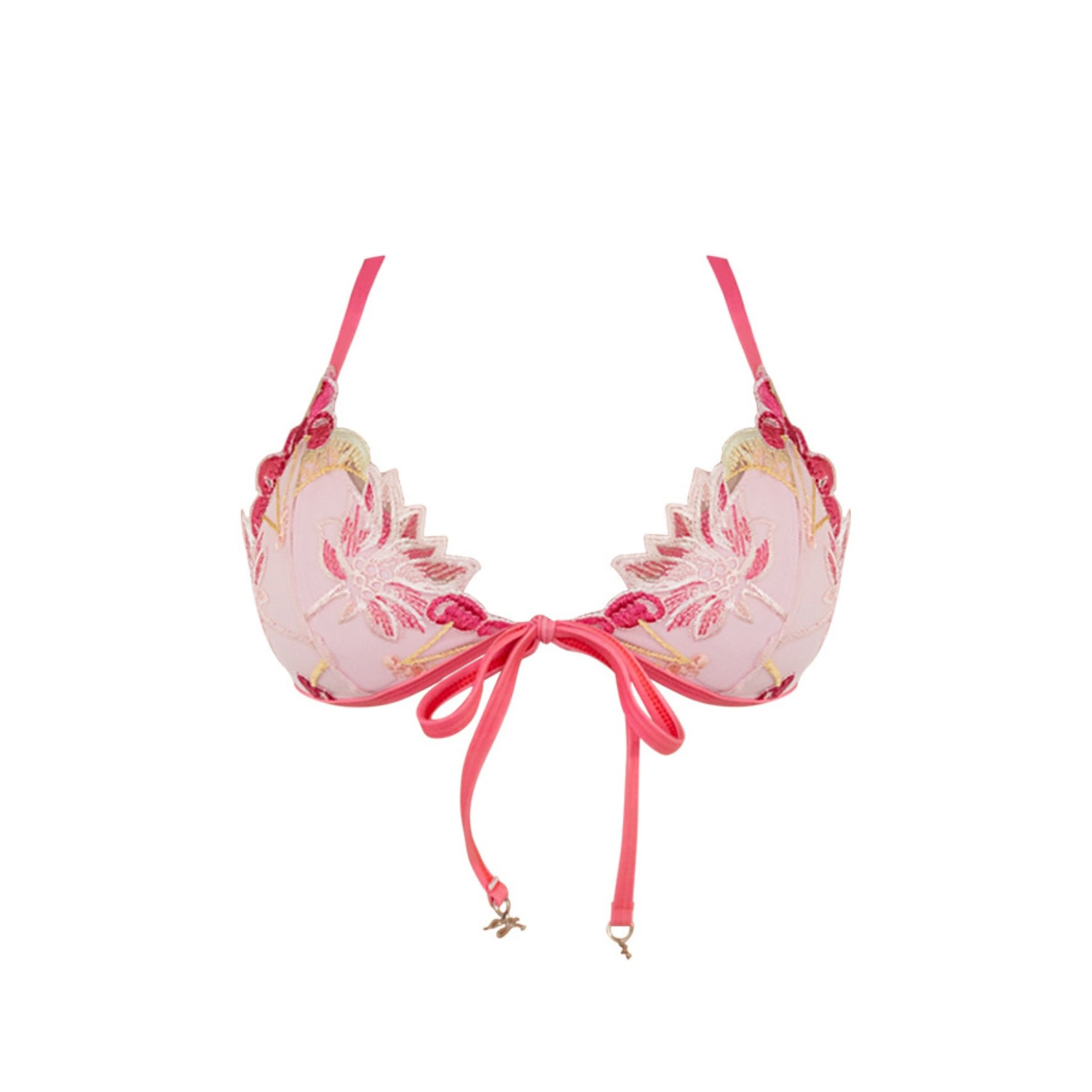 Ivy Swimwear Women S Pink Purple Aster In Pink Cherry Lace Bikini Top In Pink Purple Modesens