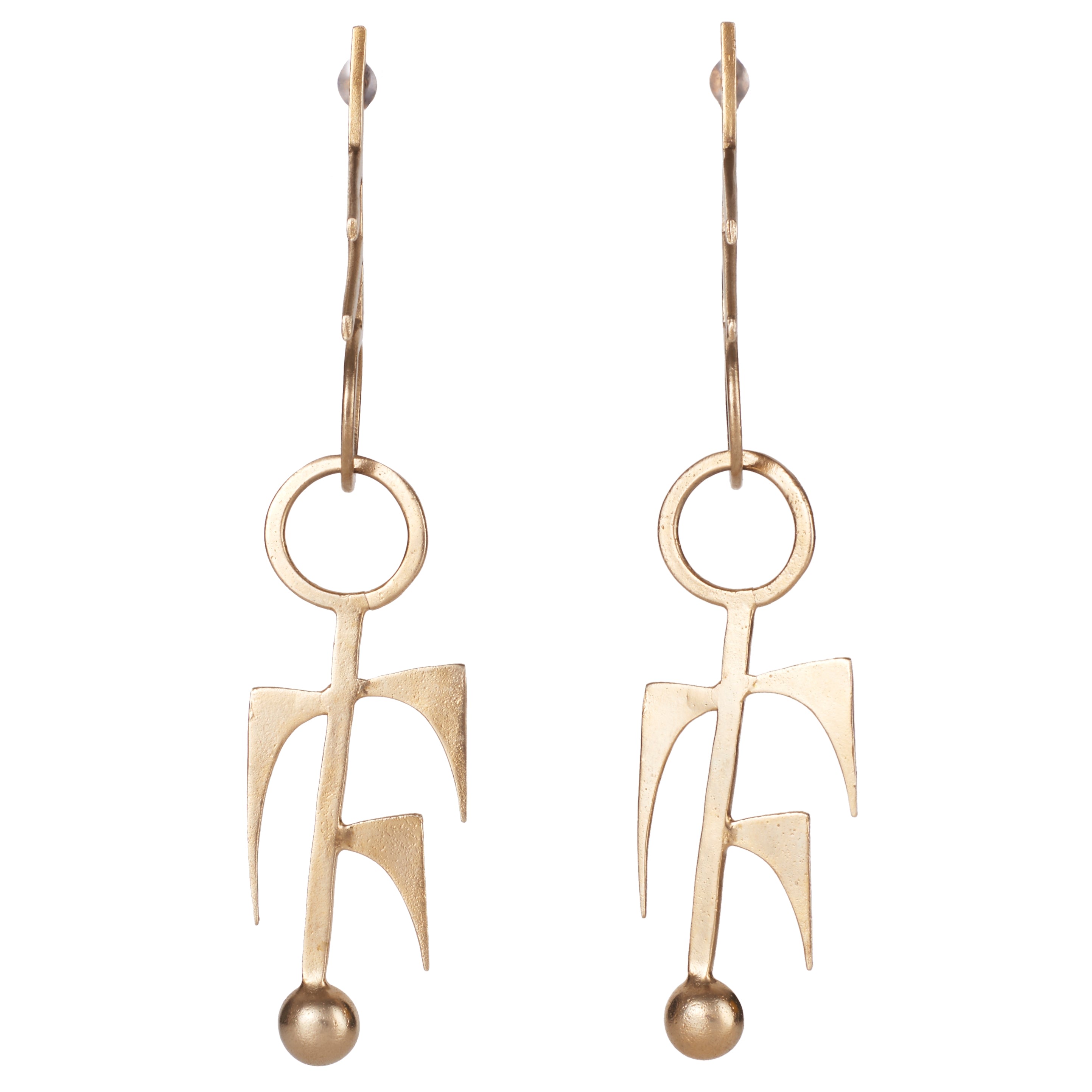 Women’s Gold Glyph Earring Castlecliff