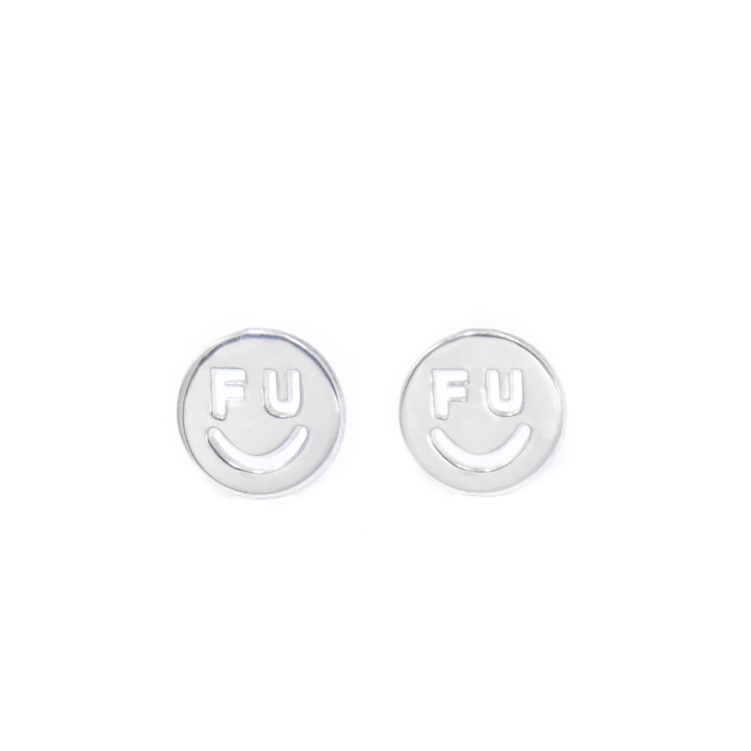 Women’s F U Happy Face Earrings Litzi