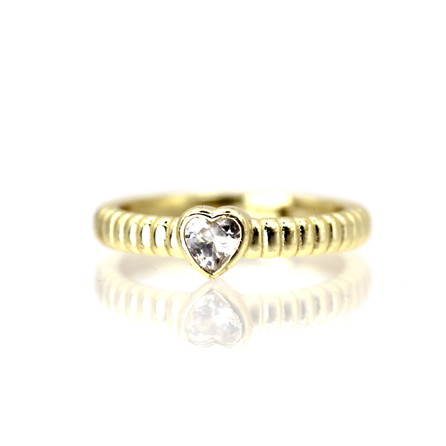 Women’s Bubble Heart Gold Ring Vicstonenyc Fine Jewelry