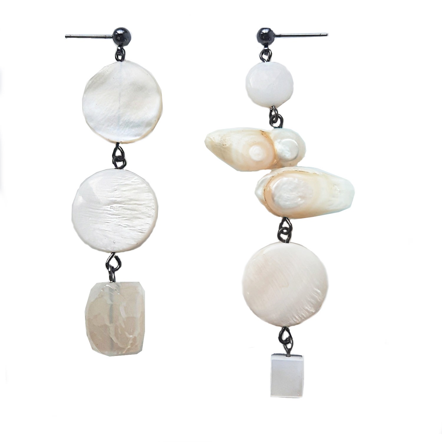 Women’s White Limit-Ed Keshi And Mother Of Pearl Earring Nadia Minkoff