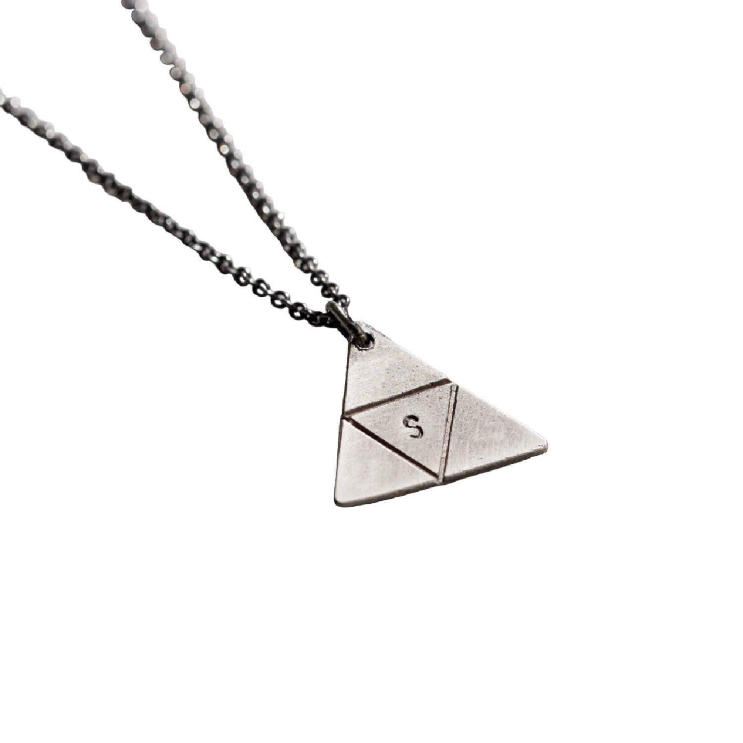 Sterling Silver Men’s Prism Necklace Posh Totty Designs