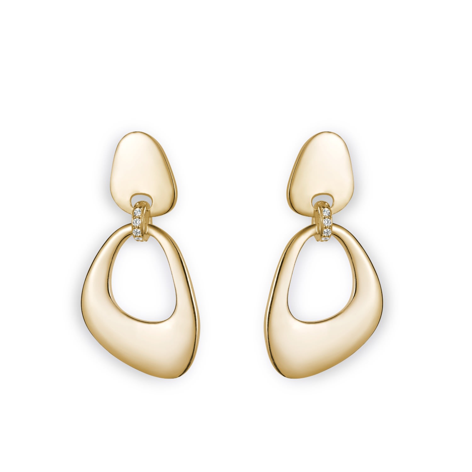 Women’s Pebble Drop Earrings - Gold Vermeil Toolally