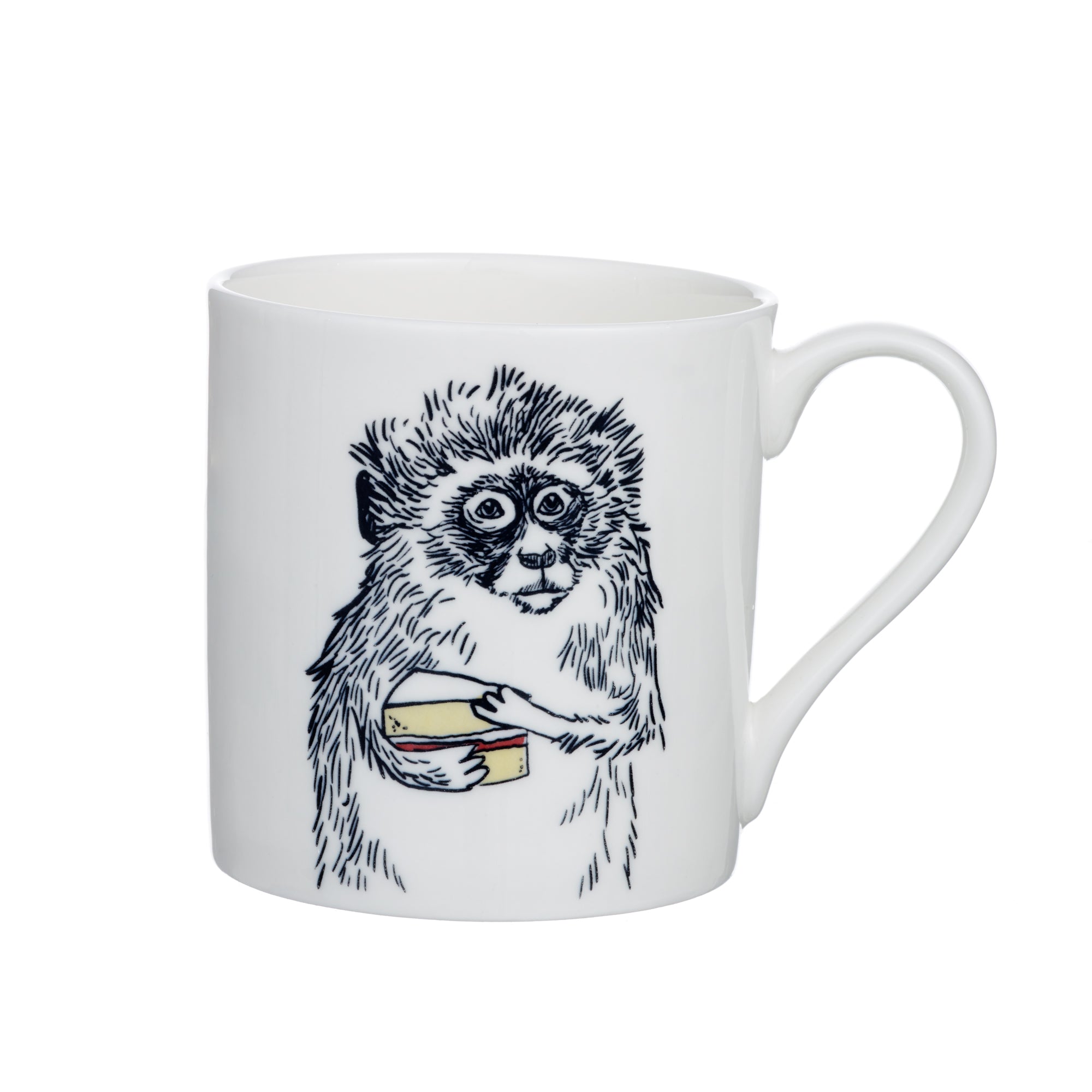 V Alphabet Of Snacking Animals Mug Jimbobart