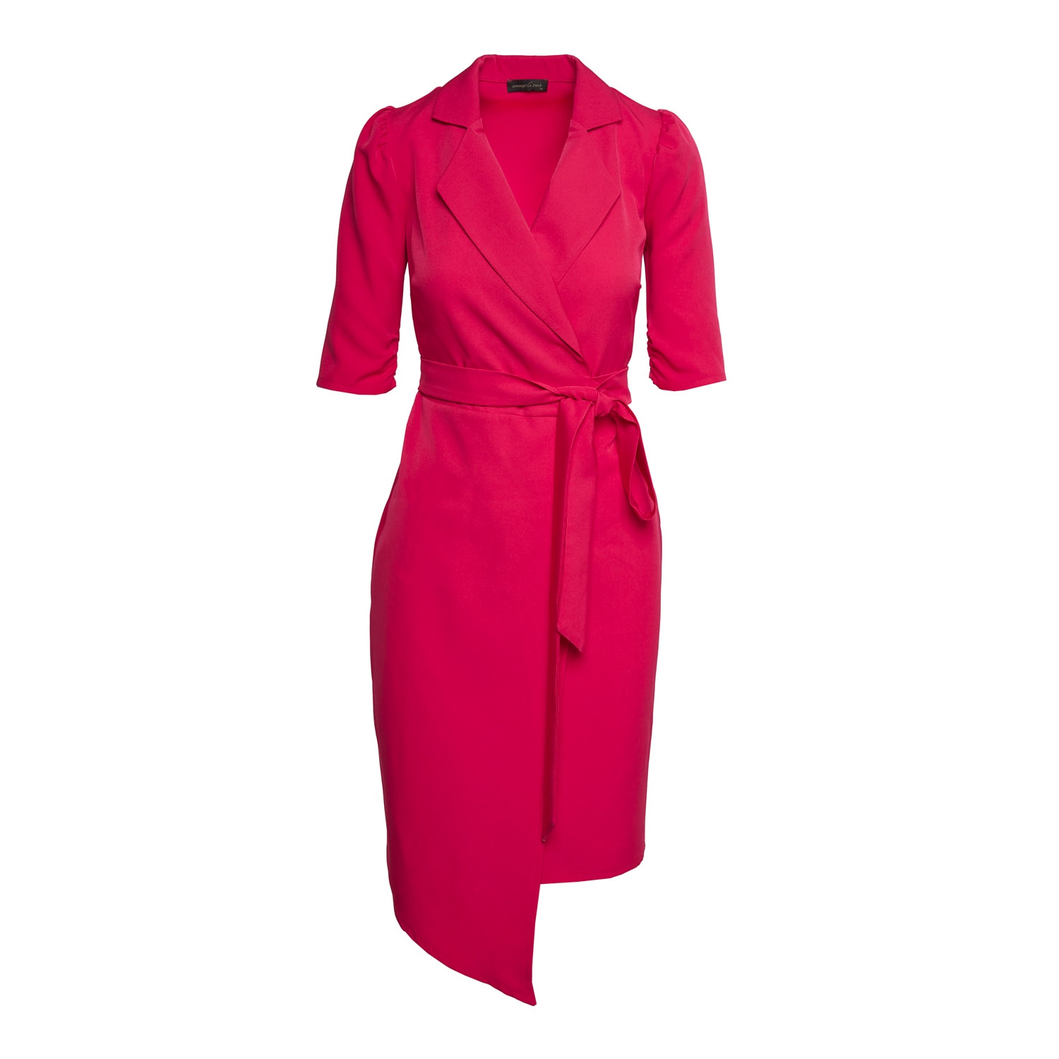 Women’s Pink / Purple Asymmetric Wrap Blazer Dress For Office Extra Small Concept a Trois