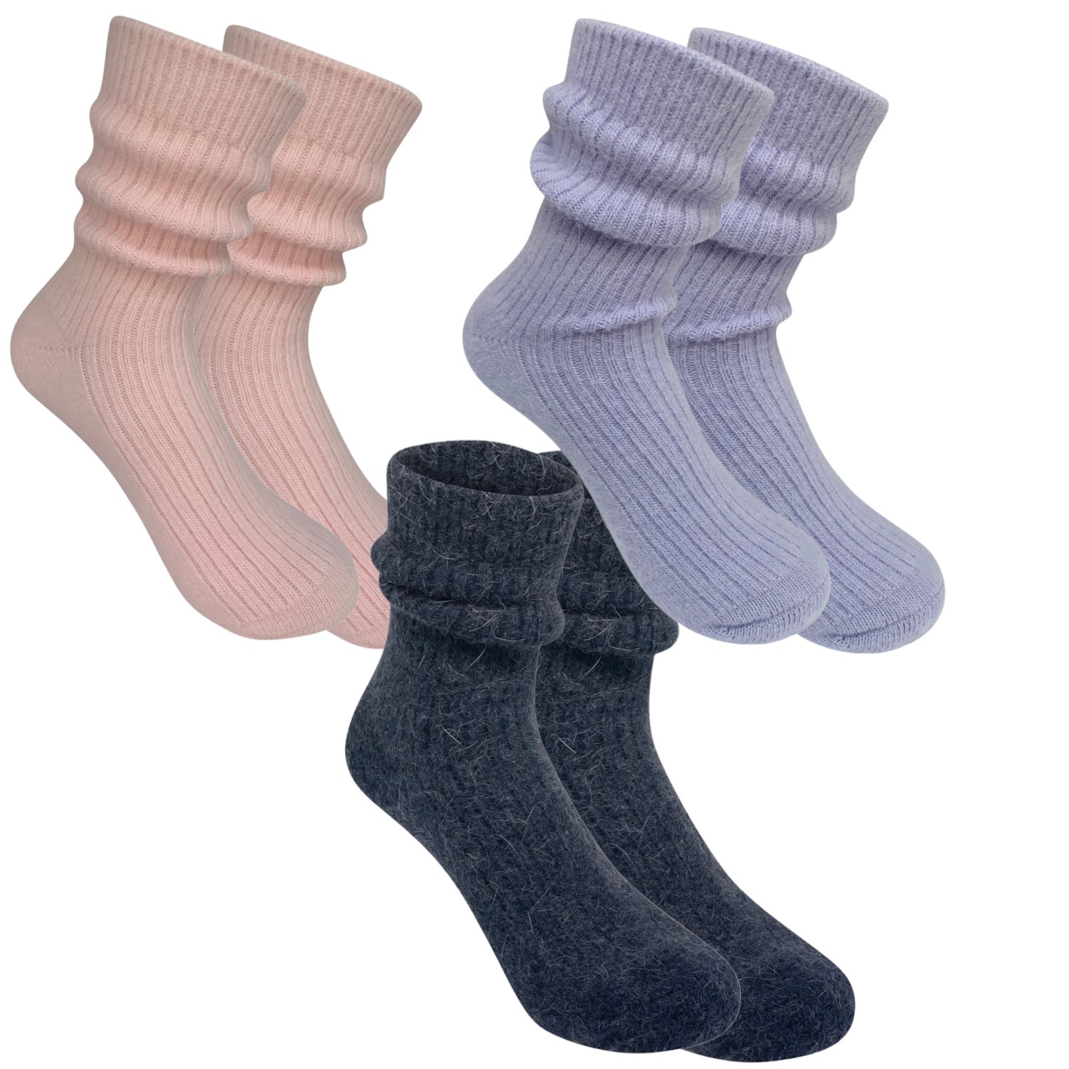 Women’s Cashmere Cloud Socks - Multicolour One Size High Heel Jungle by Kathryn Eisman