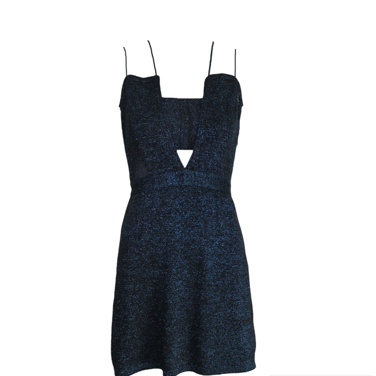 Women’s Black / Blue Vio Mini Dress Small Maria Aristidou