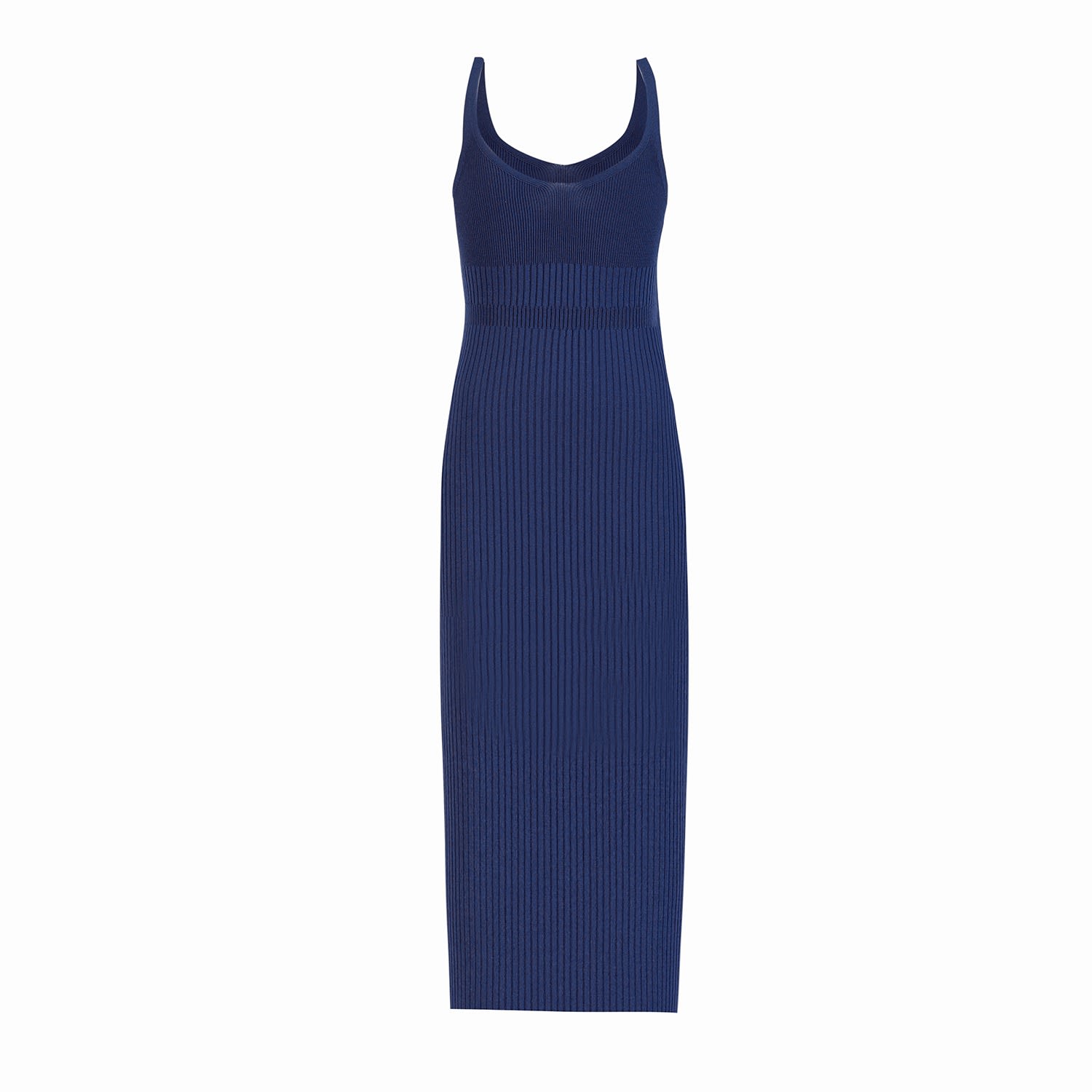 Women’s Blue Kntlgy Underwired Navy Ribbed Midi Dress S