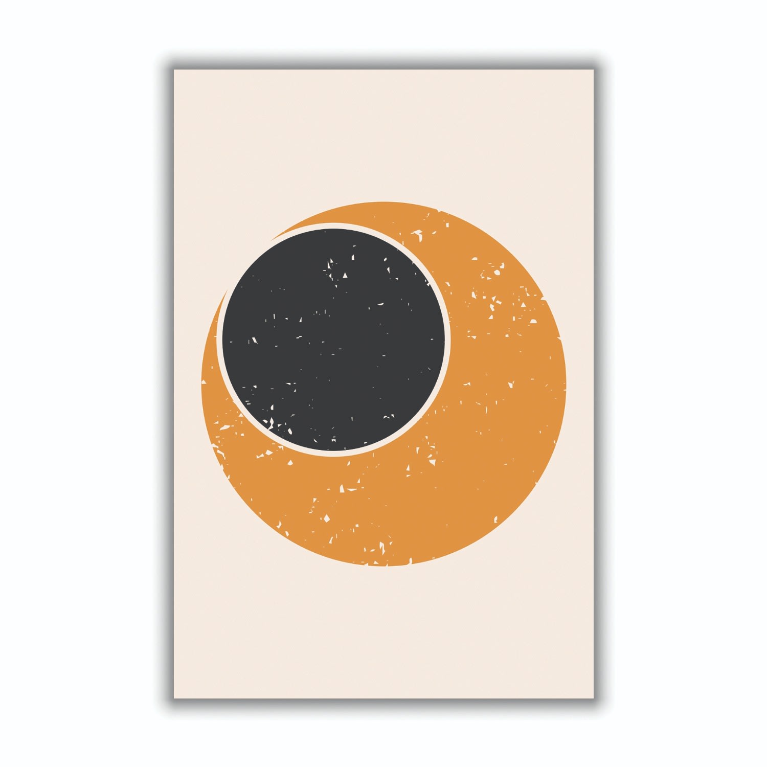 Yellow / Orange Abstract Contemporary Sun Xxs Stanley Print House