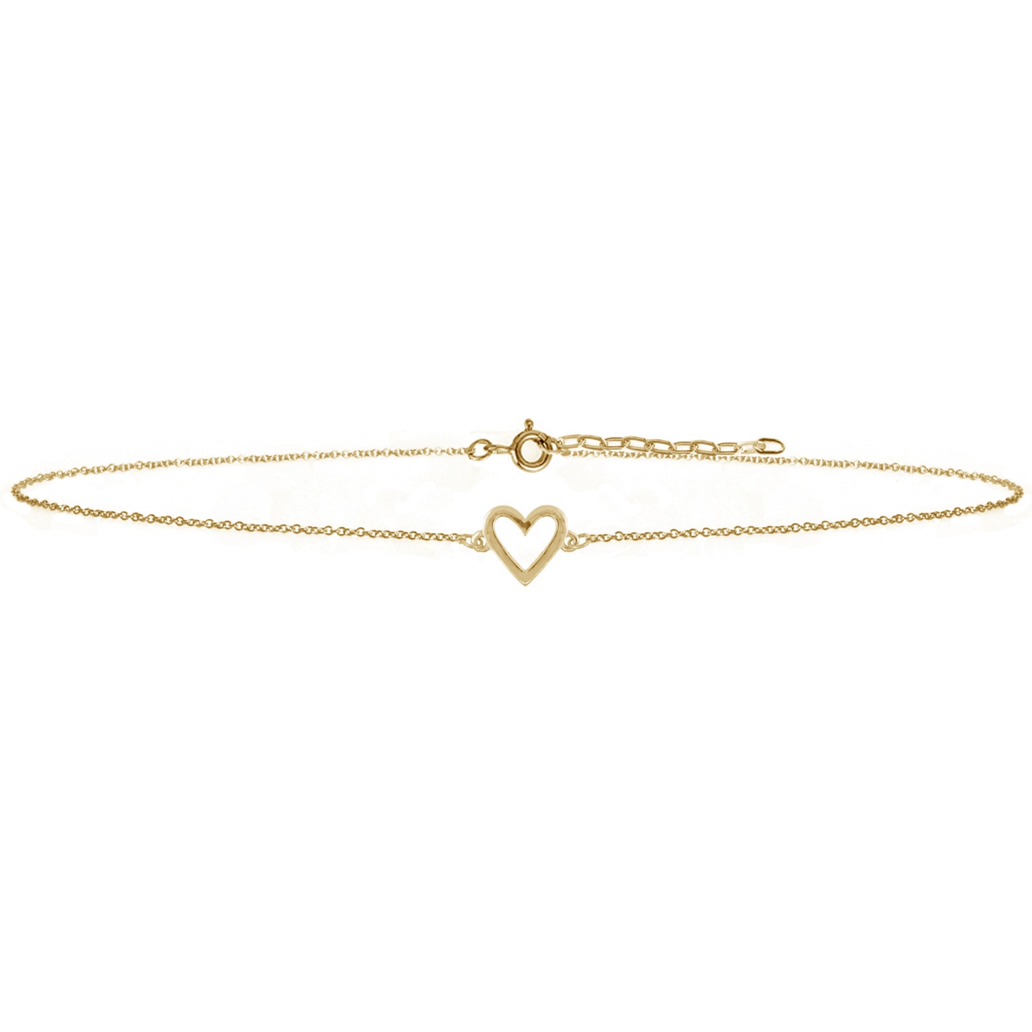 Women’s Heart Choker Necklace - Gold Lee Renee