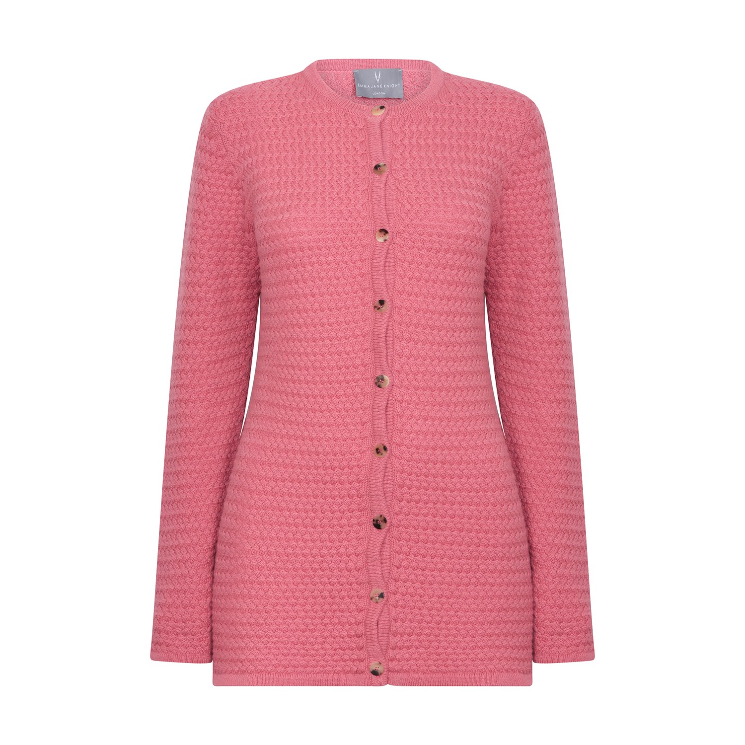 Women’s Pink / Purple Coza Cross-Stitch Cashmere Jacket Small Emma Jane Knight