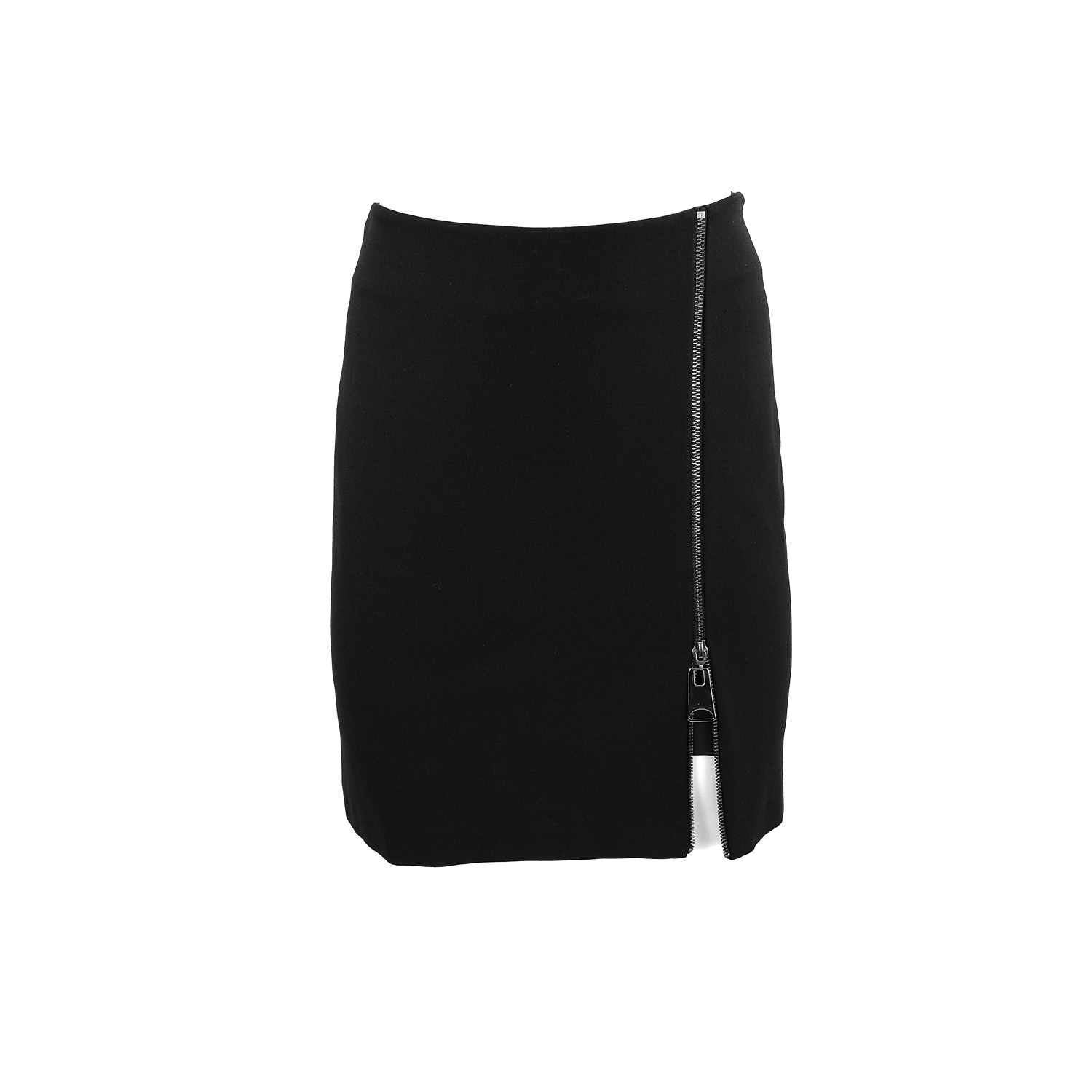 Women’s Black Hera Layered Vegan Leather Mini Skirt Medium Theo the Label
