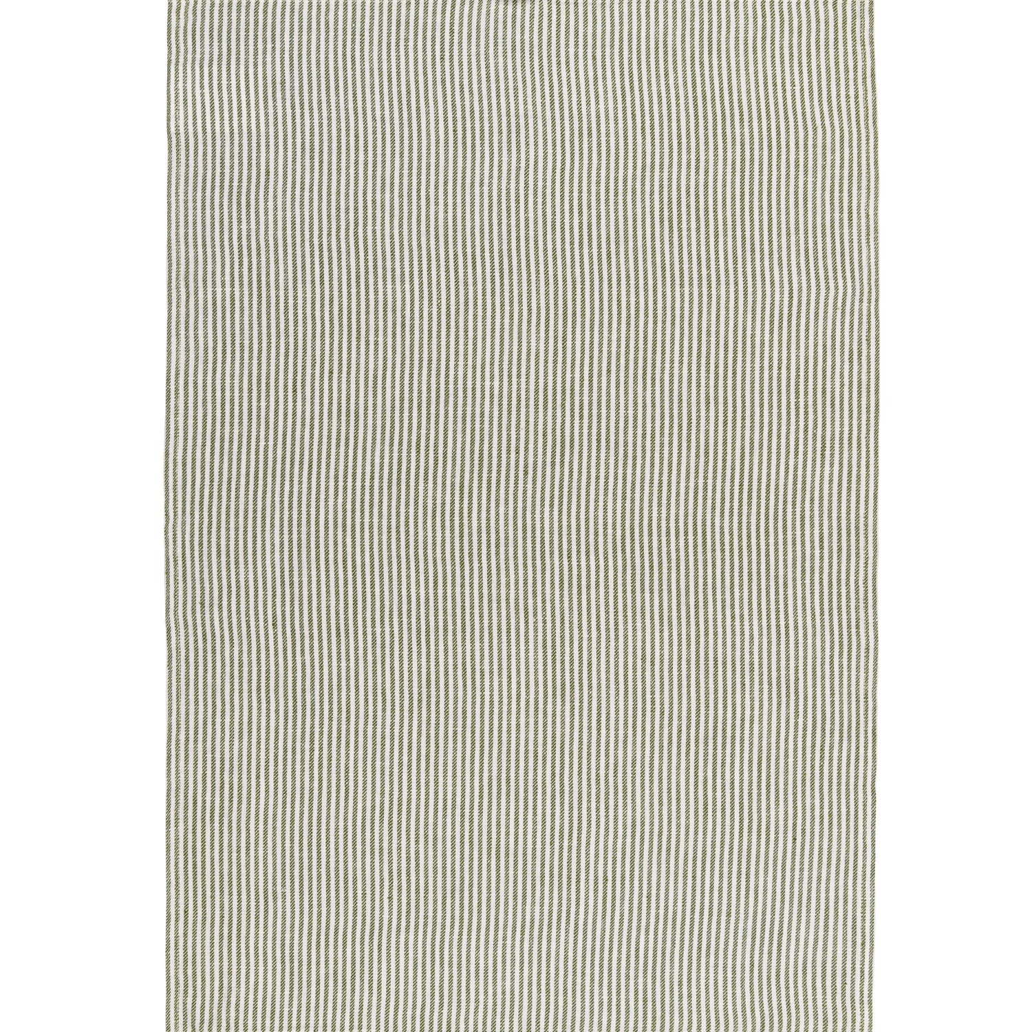 Green / White Twill Stripe Green Linen Towel Set By Mindthegap
