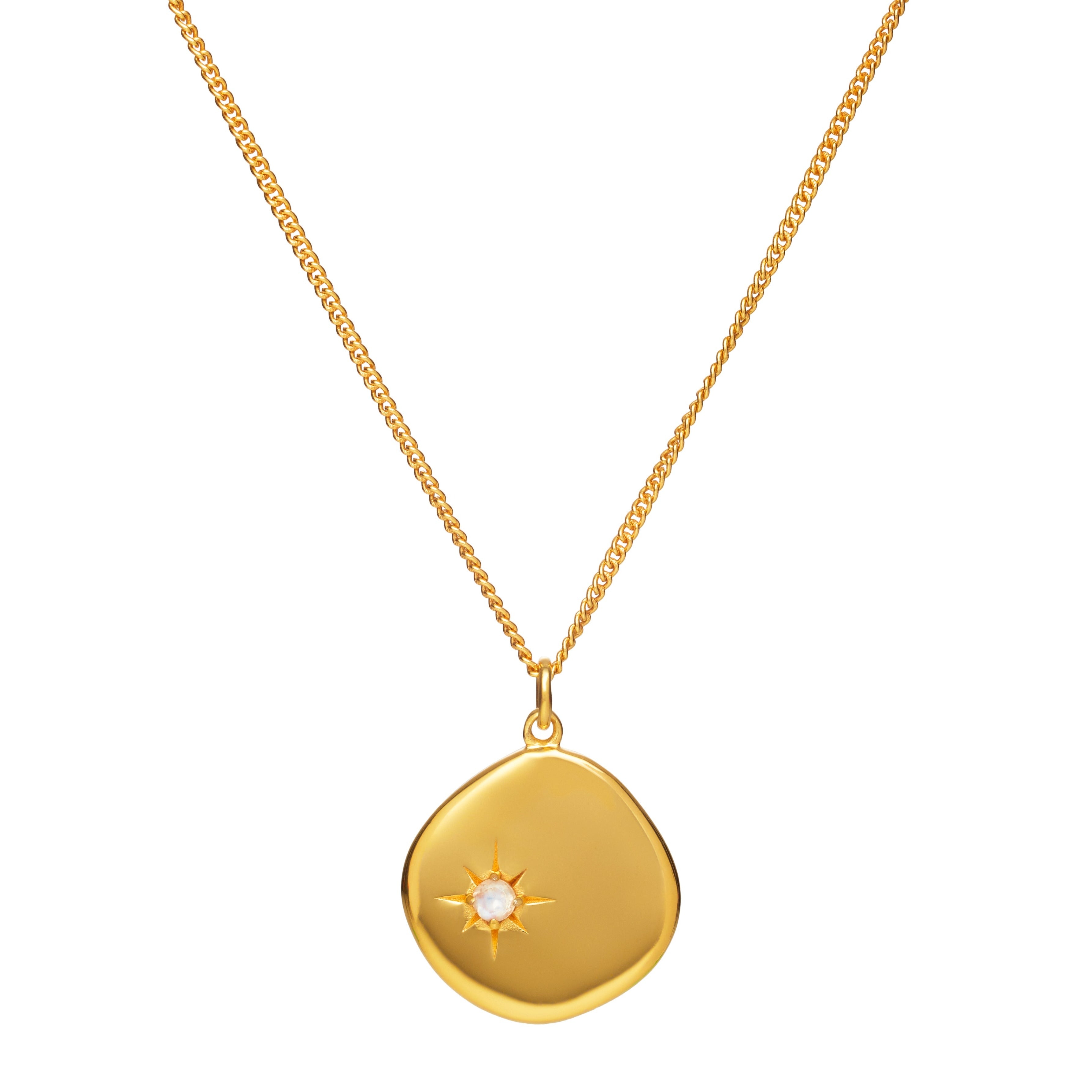 Women’s June Birthstone Necklace - Gold Mosuo Jewellery