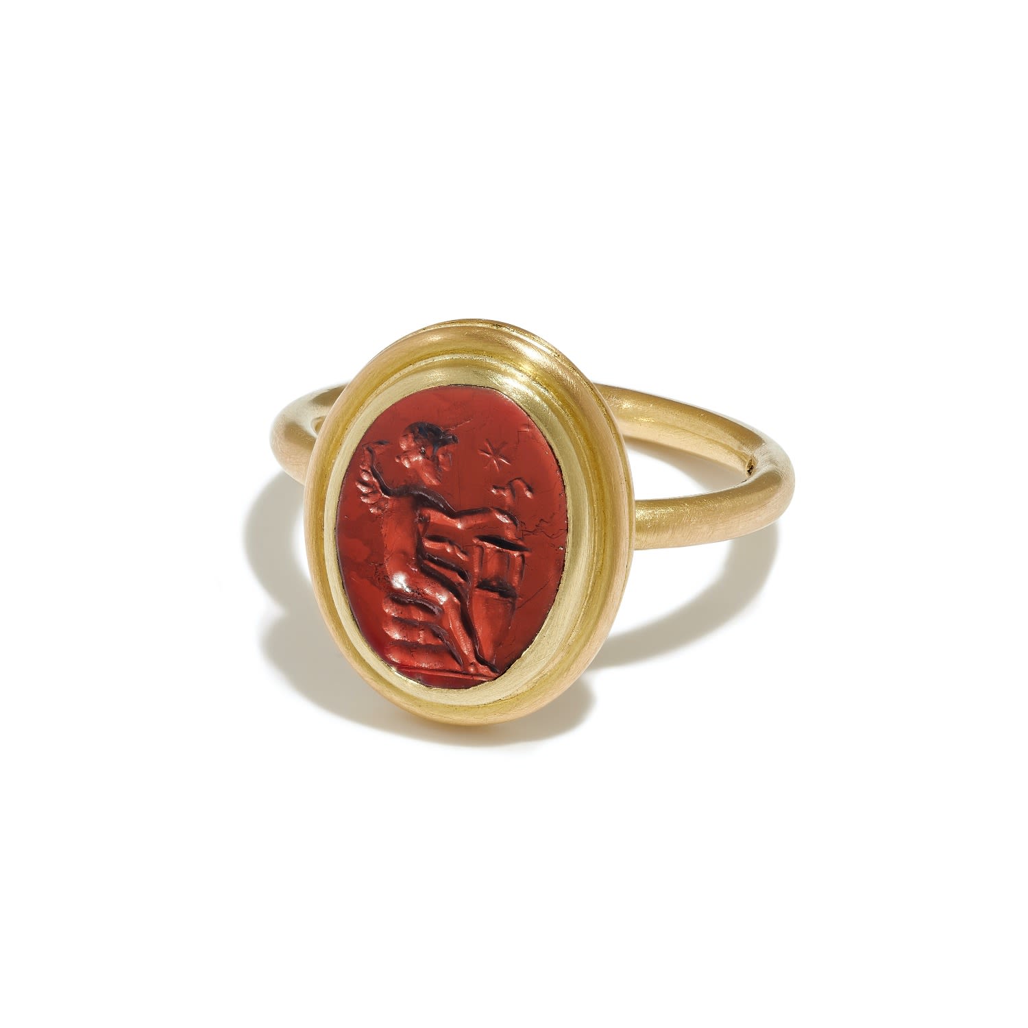 Women’s Erote Red Jasper Gold Ring Kallos Fine Jewellery