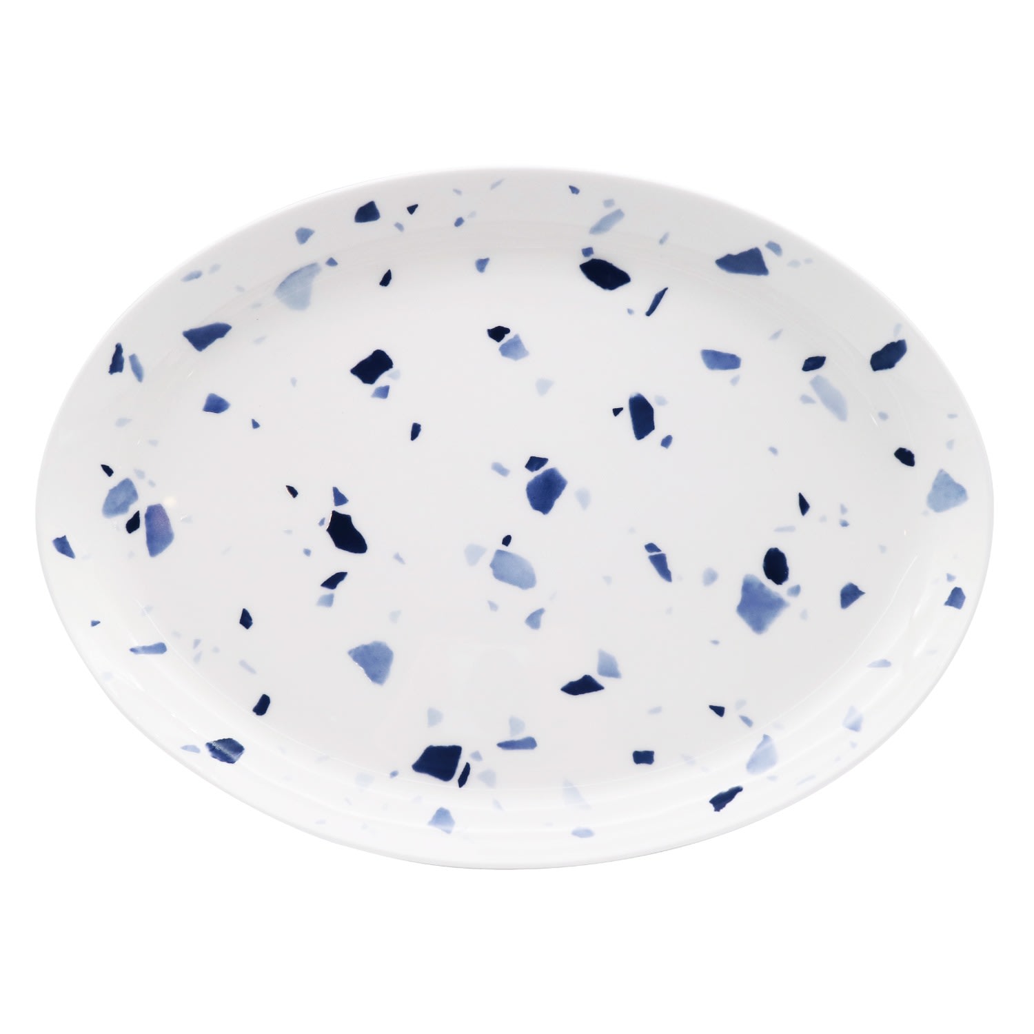 Terrazzo Azzurro - 11 In. Oval Platter Twig New York