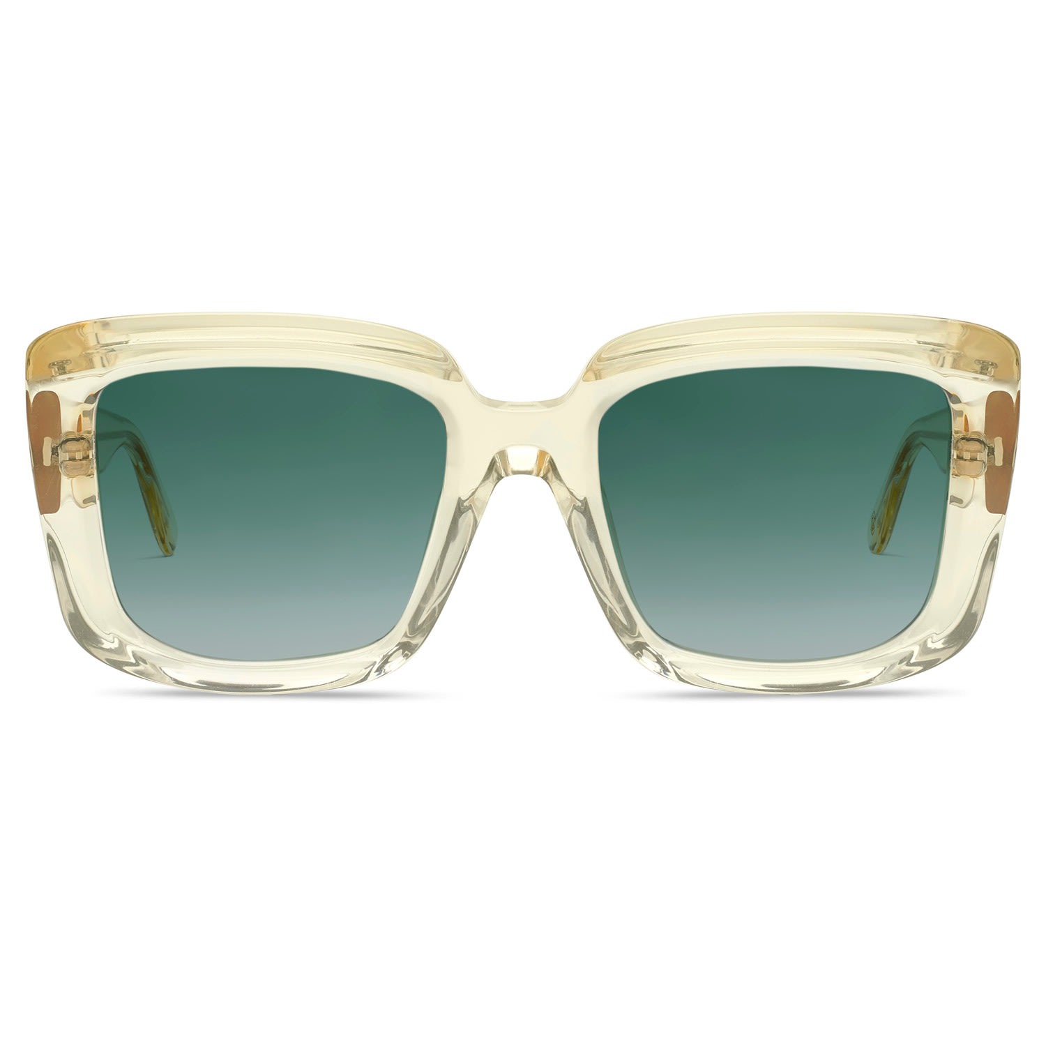 Women’s White Jessie Sunglasses Crystal Cubo Eyewear London