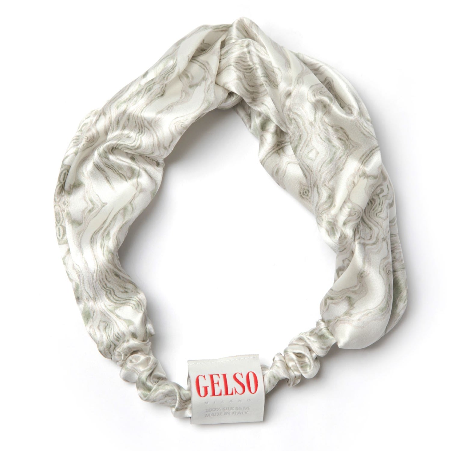 Women’s White Desert Silk Hairband Gelso Milano