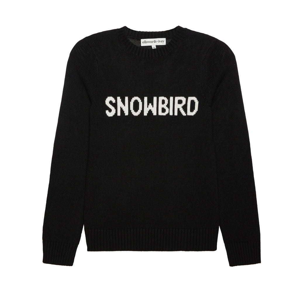 Women’s Black Snowbird Sweater Extra Small Ellsworth + Ivey