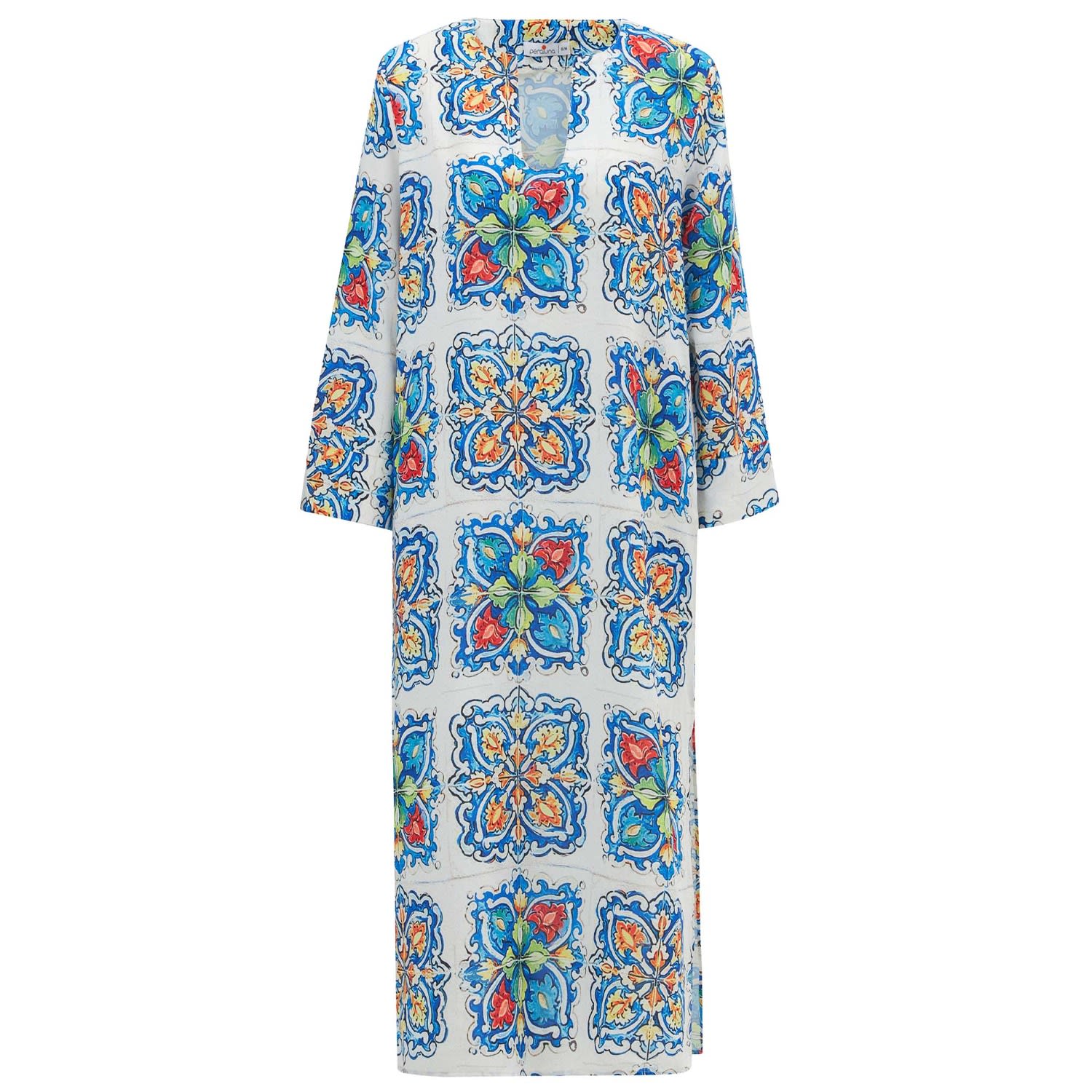 Women’s Ria Tile Patterned Caftan L/Xl Peraluna