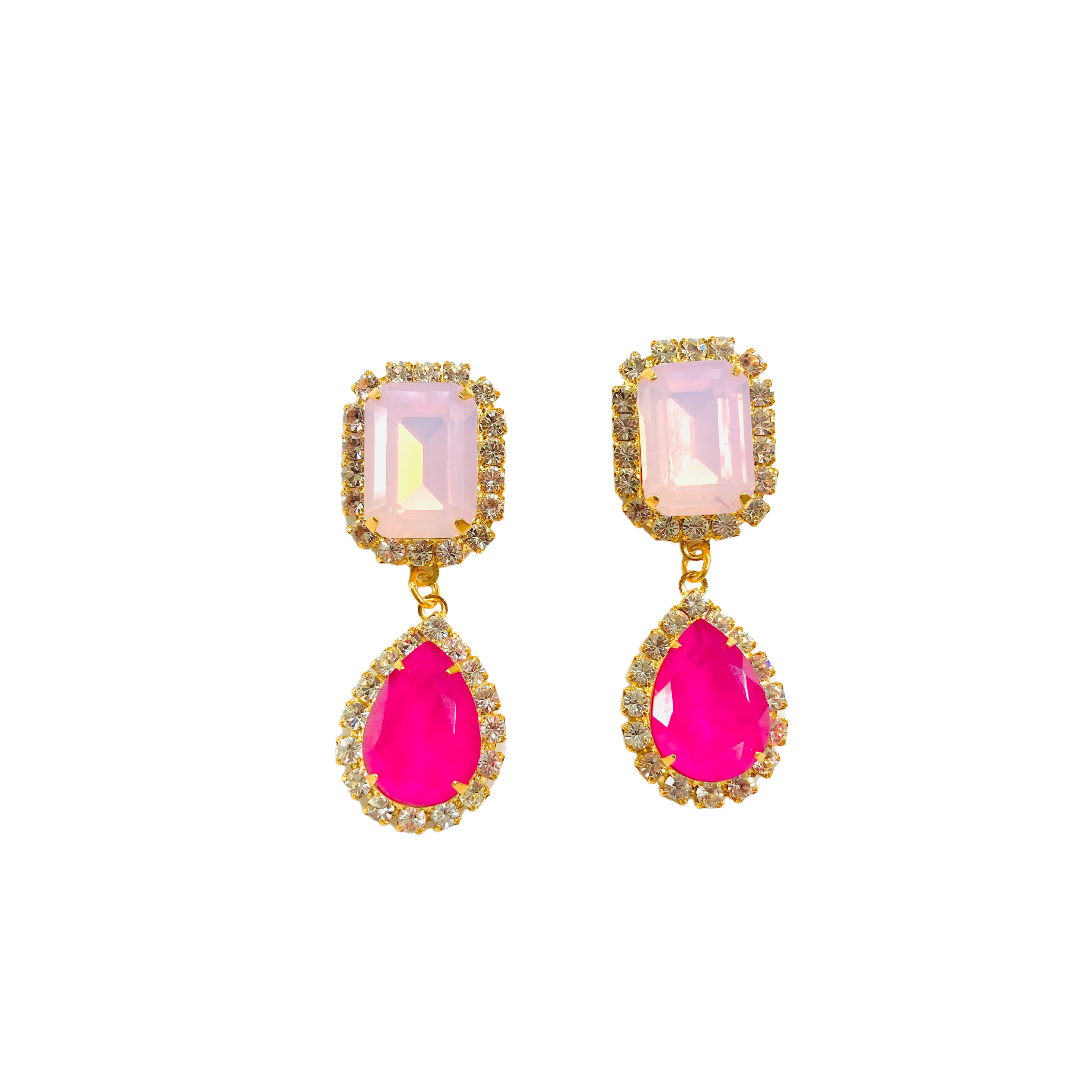 Women’s Pink / Purple Jewel Drop Neons In Pink Opal And Fuchsia The Pink Reef