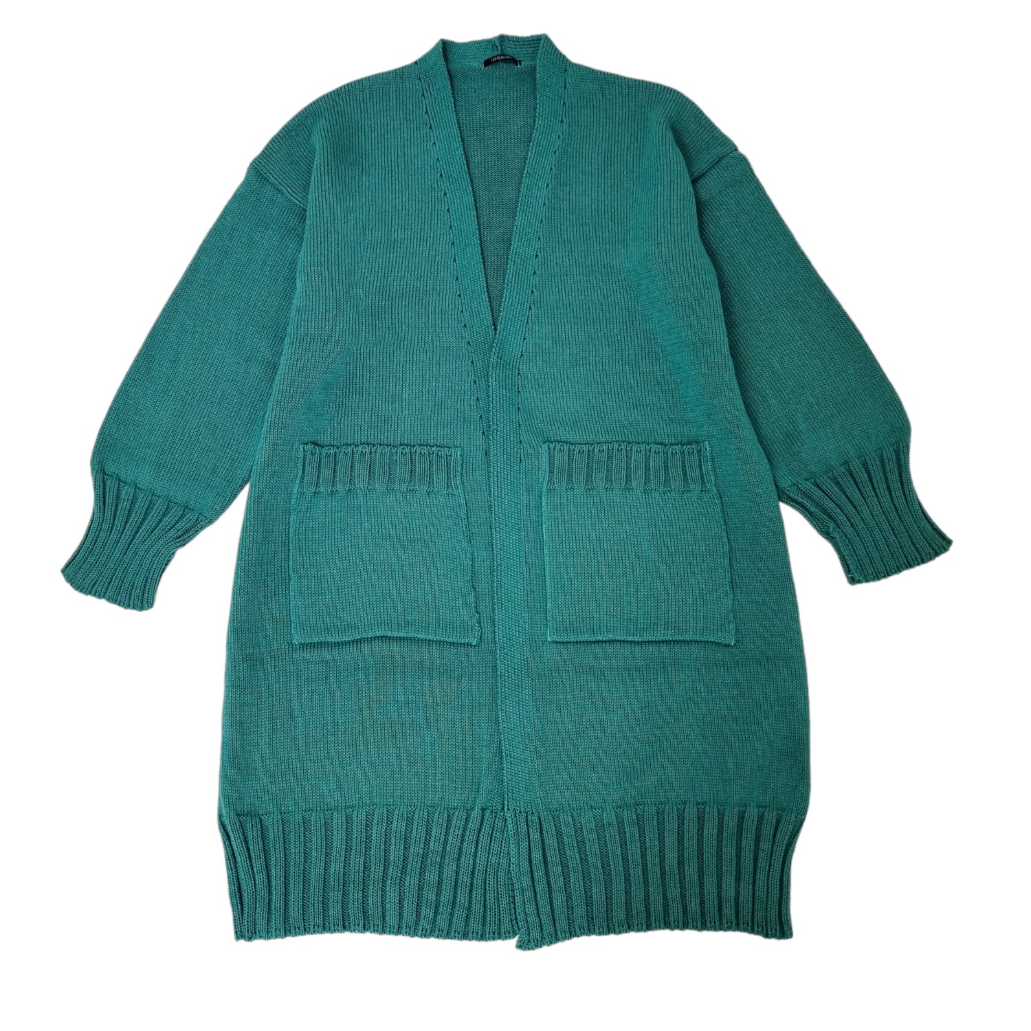 Women’s Cotton Cardigan Sweater In Emerald Green One Size Lagami