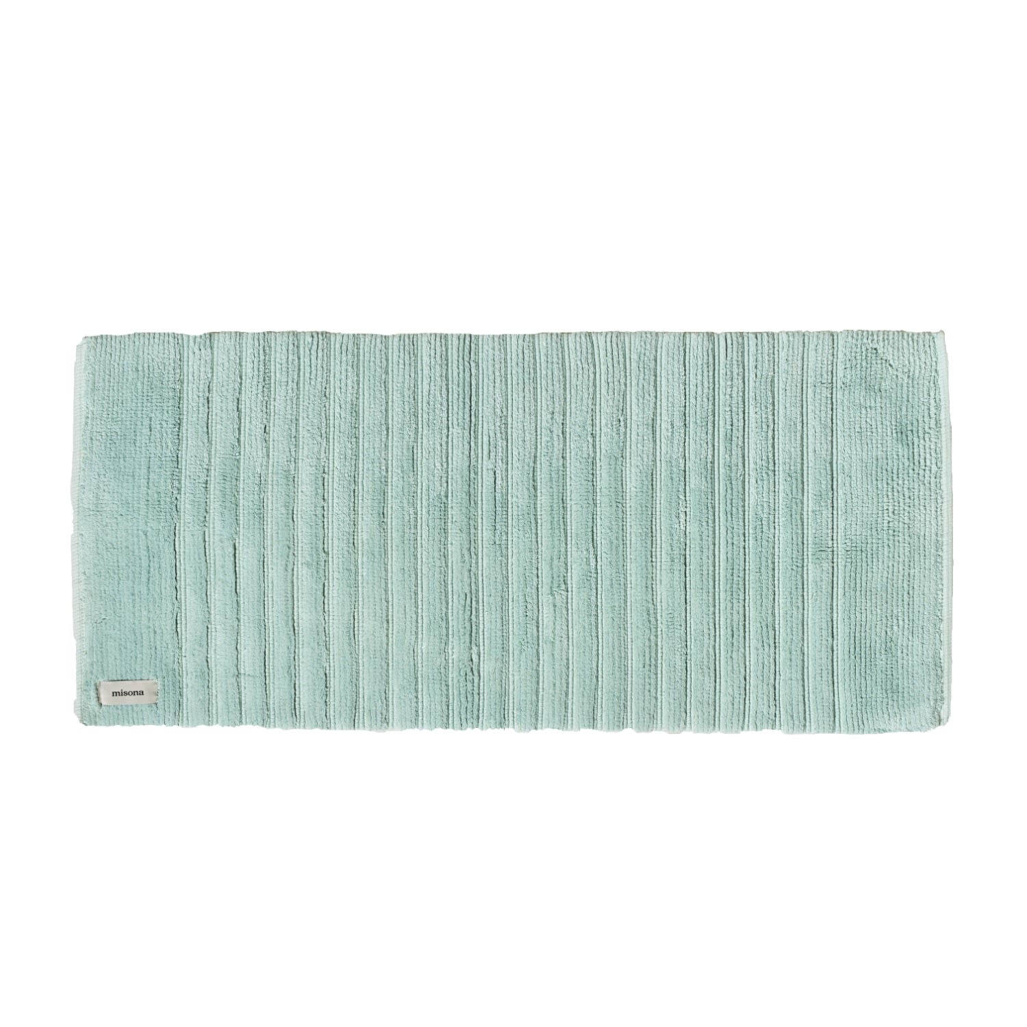 Organic Cotton Bath Runner - Duck Egg Blue One Size Misona