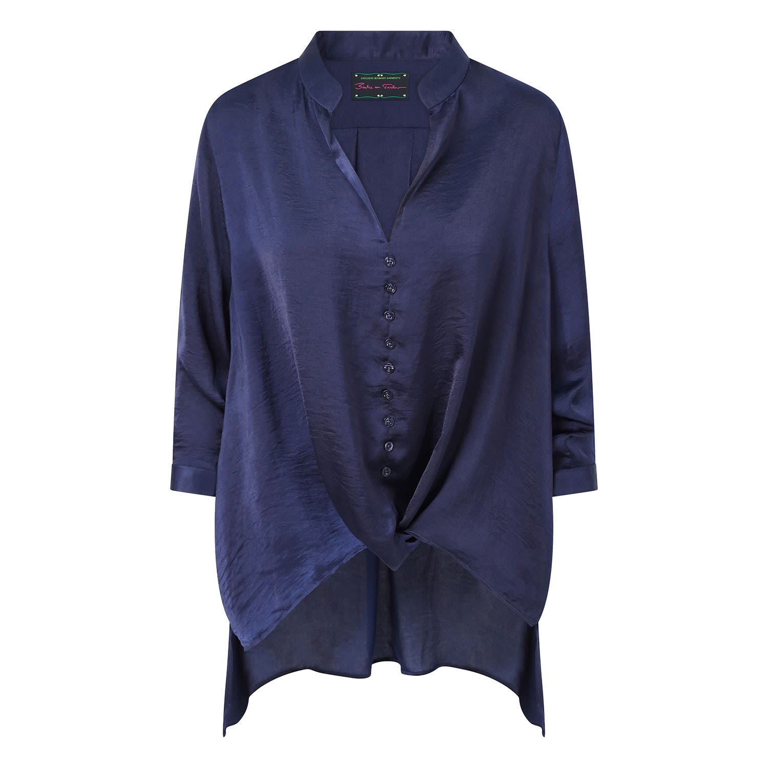 Women’s Blue Fritzi Oversized Shirt - Navy Medium Beatrice Von Tresckow