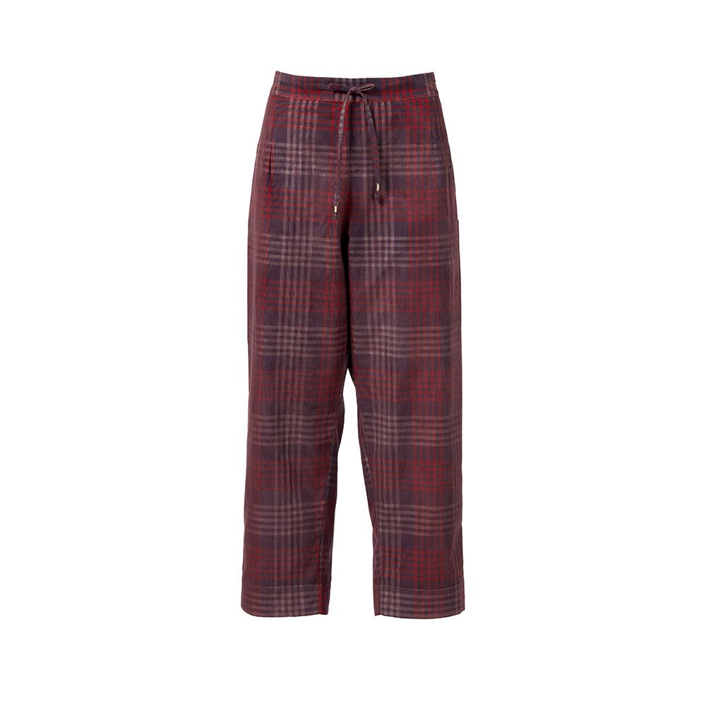 Women’s Classic Cotton Trouser Still Checks One Size Traces of Me