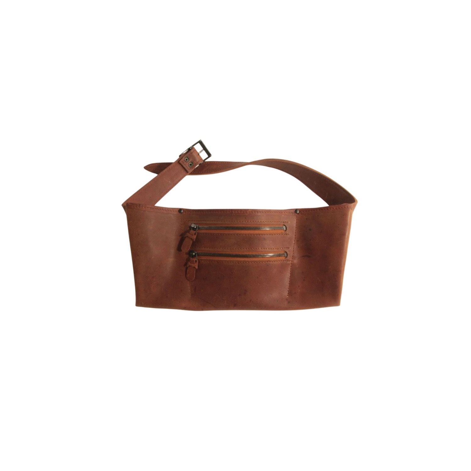 Women’s De Niro Brown Handmade Leather Belt Bag Catwalk Original