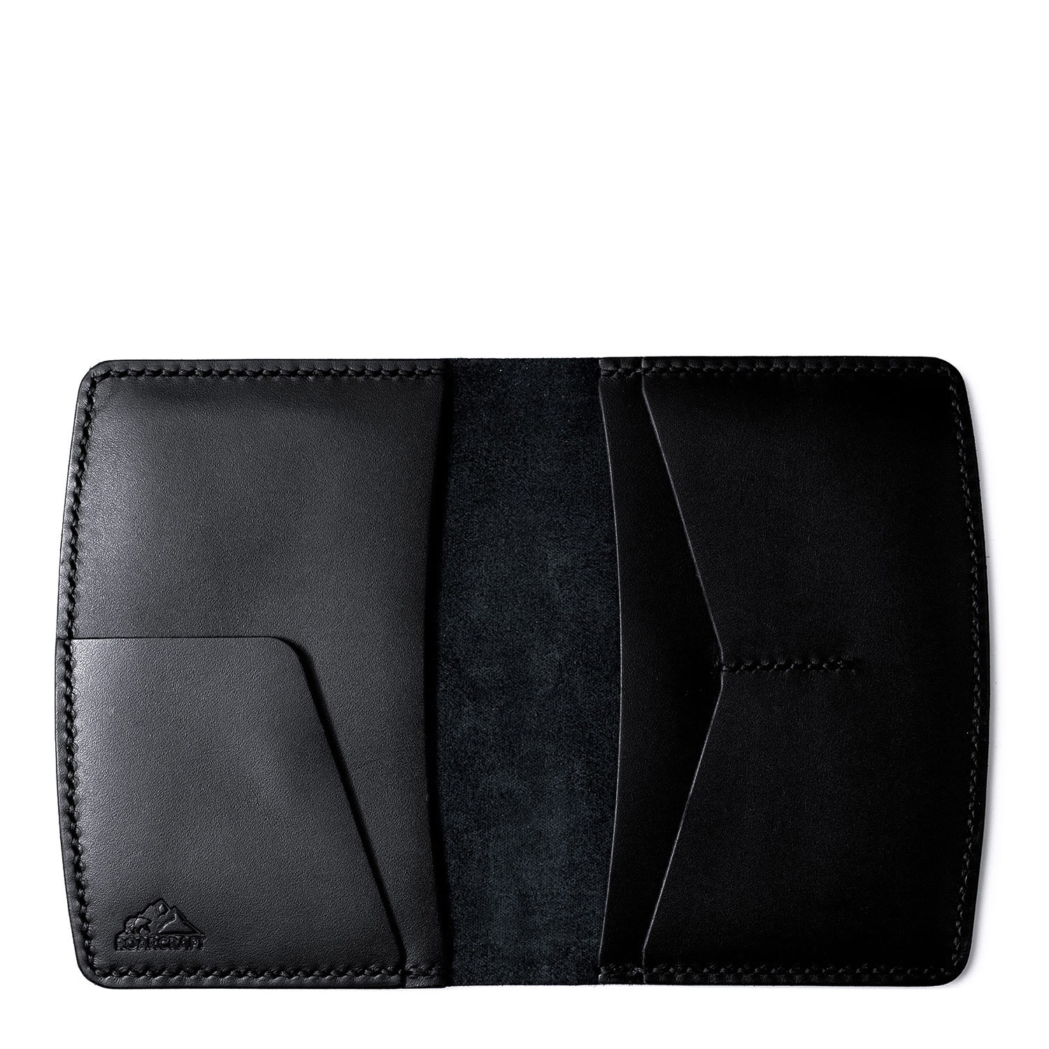 Women’s Leather Passport Wallet - Nemrut - Black Roarcraft