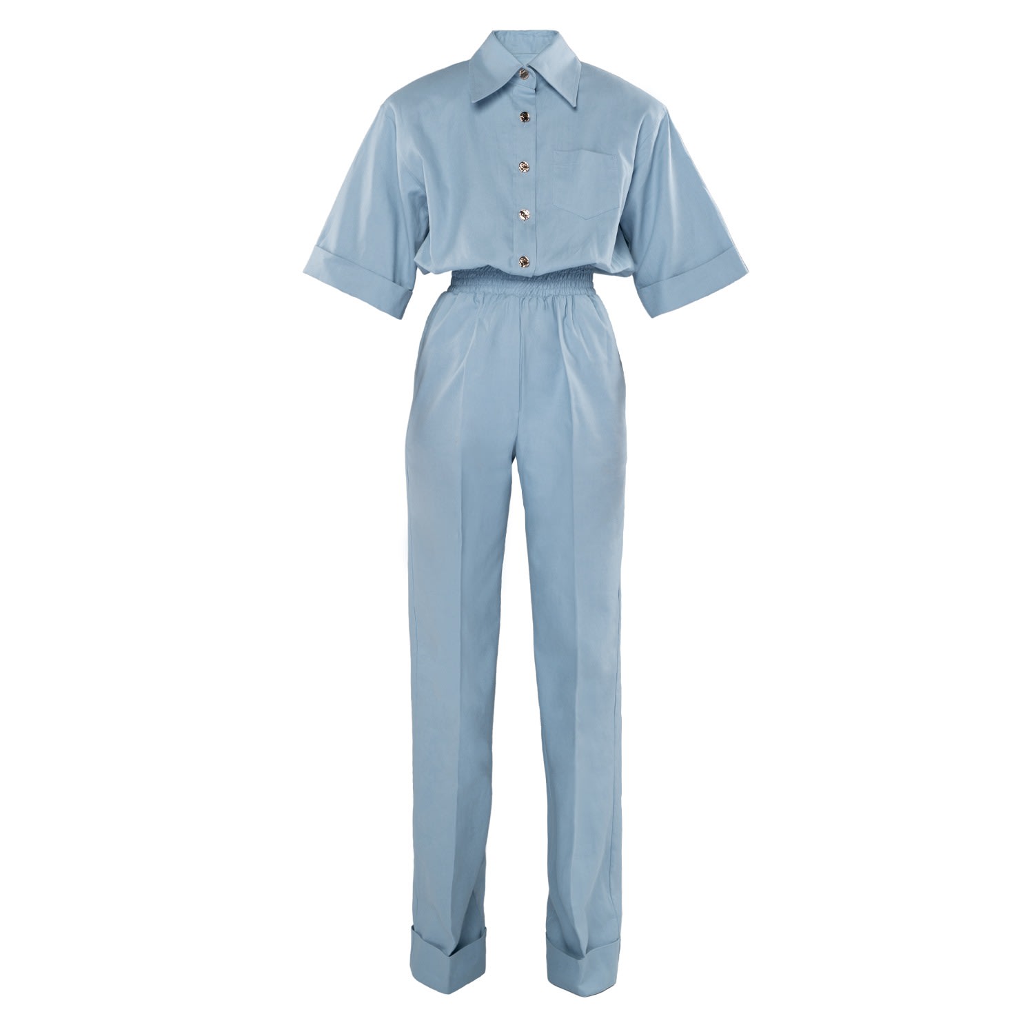 Women’s Linen Riviera Jumpsuit - Blue Xs/S Mom’s Pants